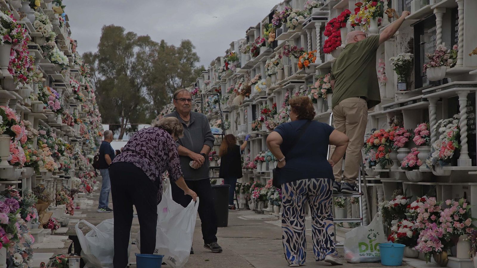 Preparativos de Tosantos en Algeciras.