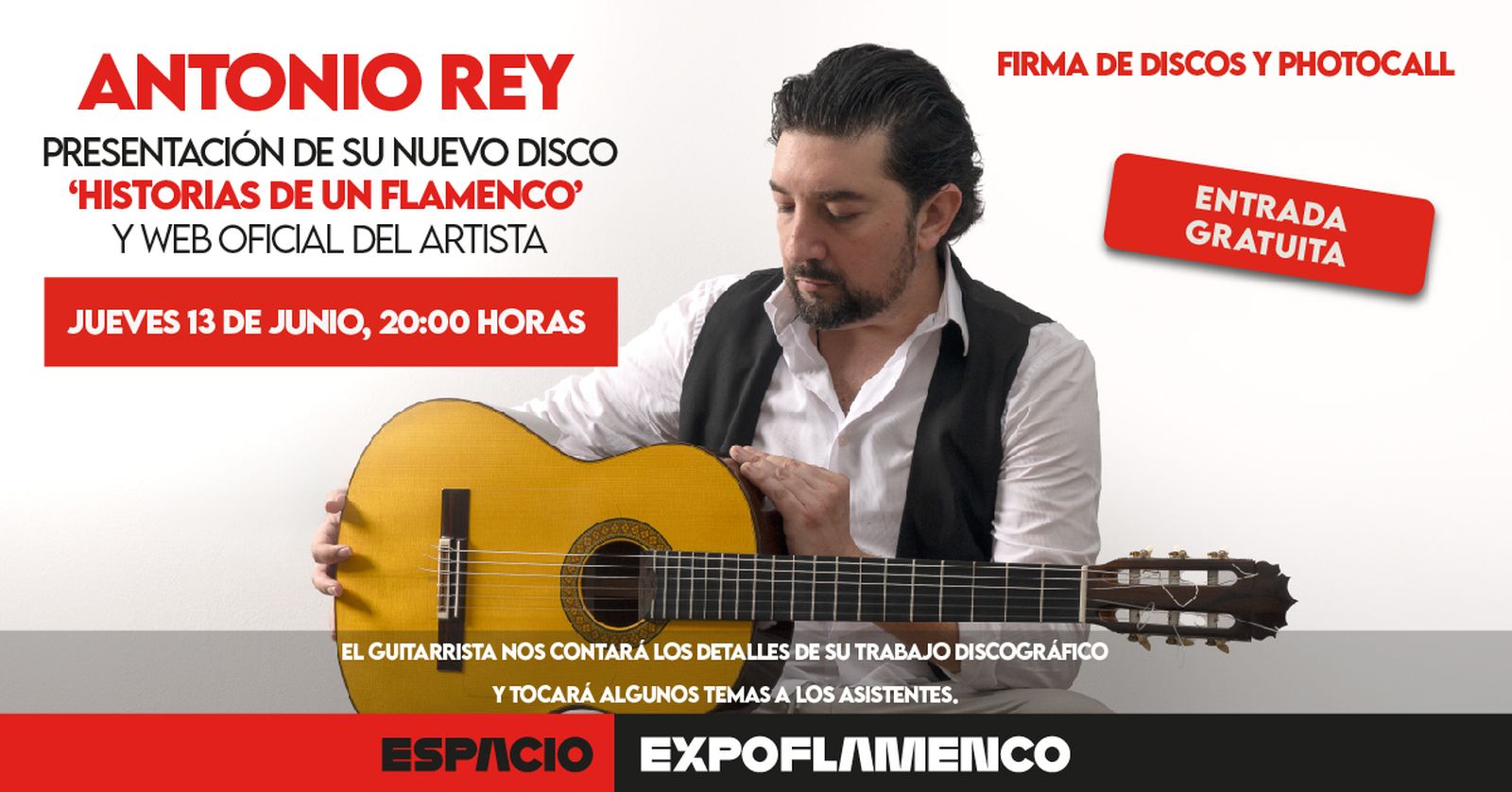 Antonio Rey, este jueves en Expoflamenco.