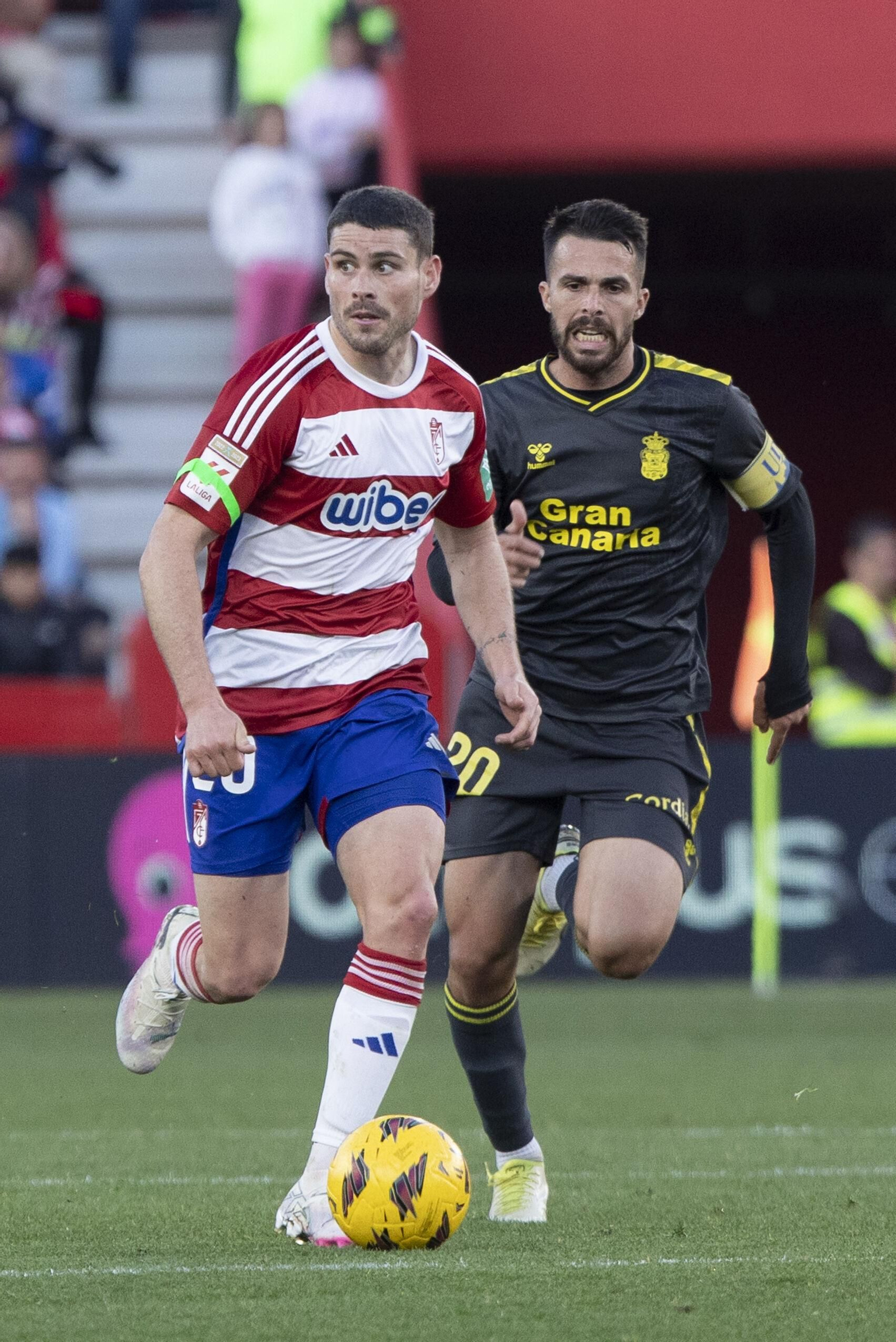 Sergio Ruiz en el partido ante Las Palmas