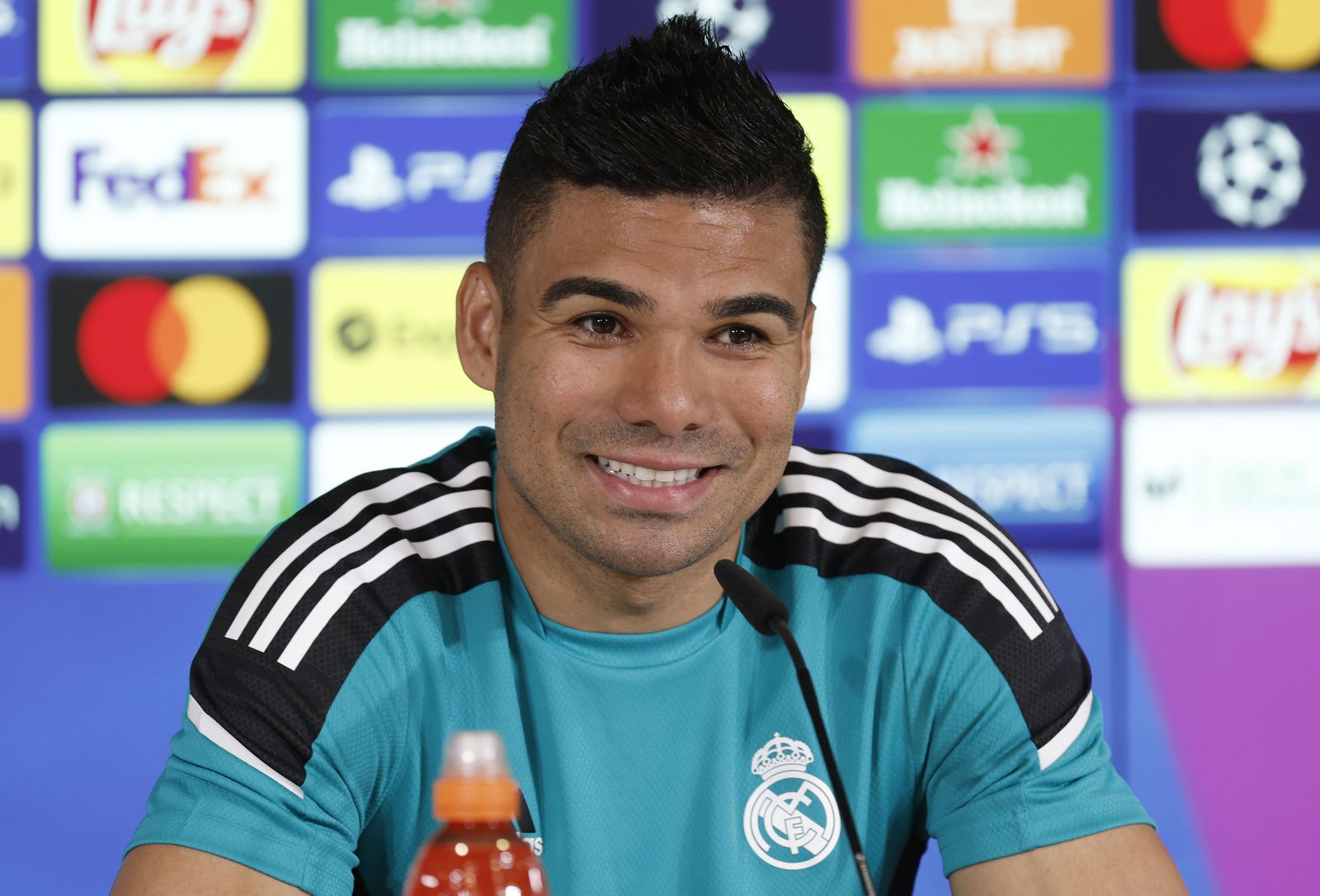 Casemiro, en la rueda de prensa previa al partido ante el Chelsea de este martes.