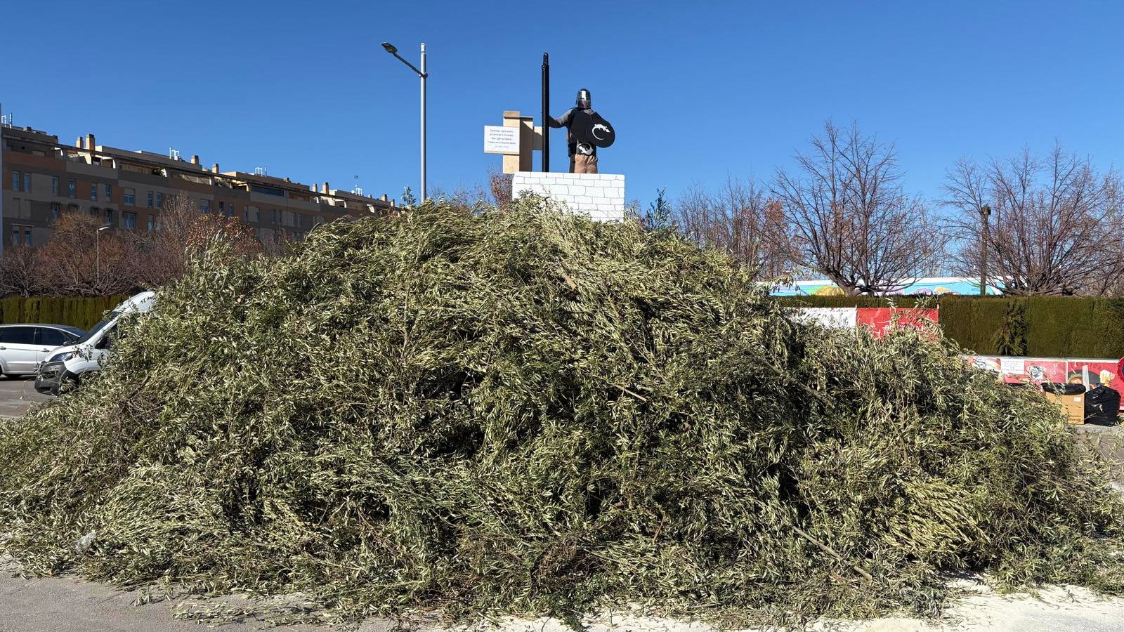 El pelele ganador del concurso de la última edición, el "Cientinela", que fue todo un guiño a la historia local de Jaén.