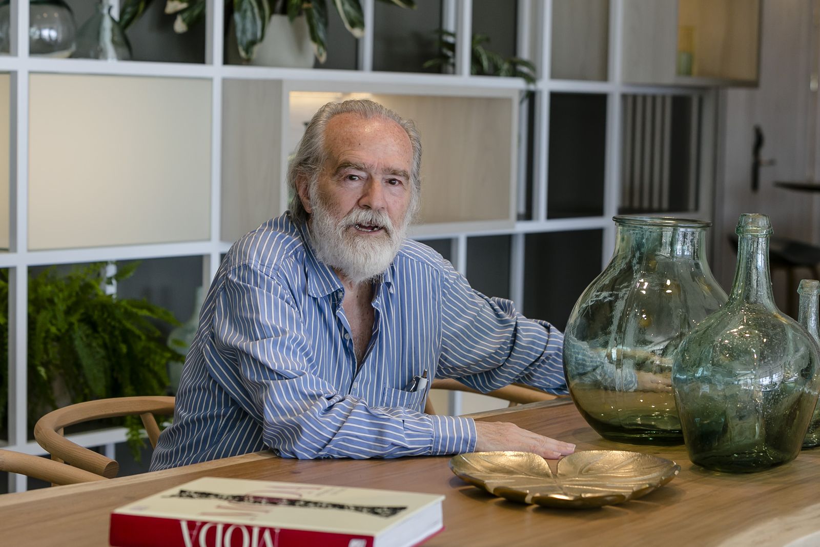 Gonzalo García-Pelayo, durante un momento de la entrevista.
