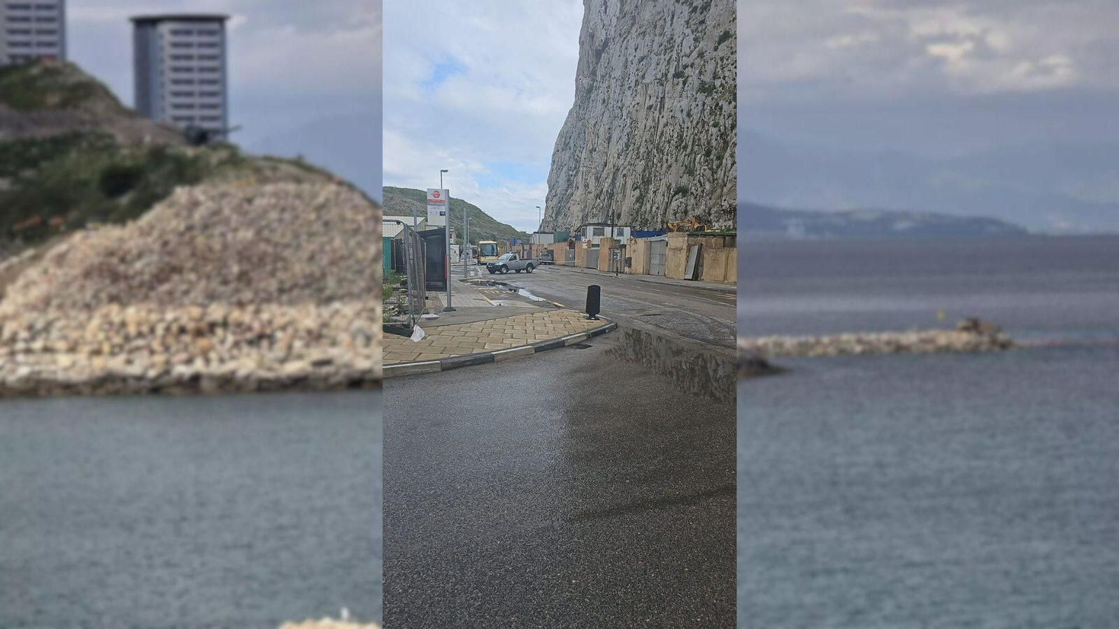 La zona de Catalan Bay que ha sufrido un desprendimiento de rocas este miércoles.