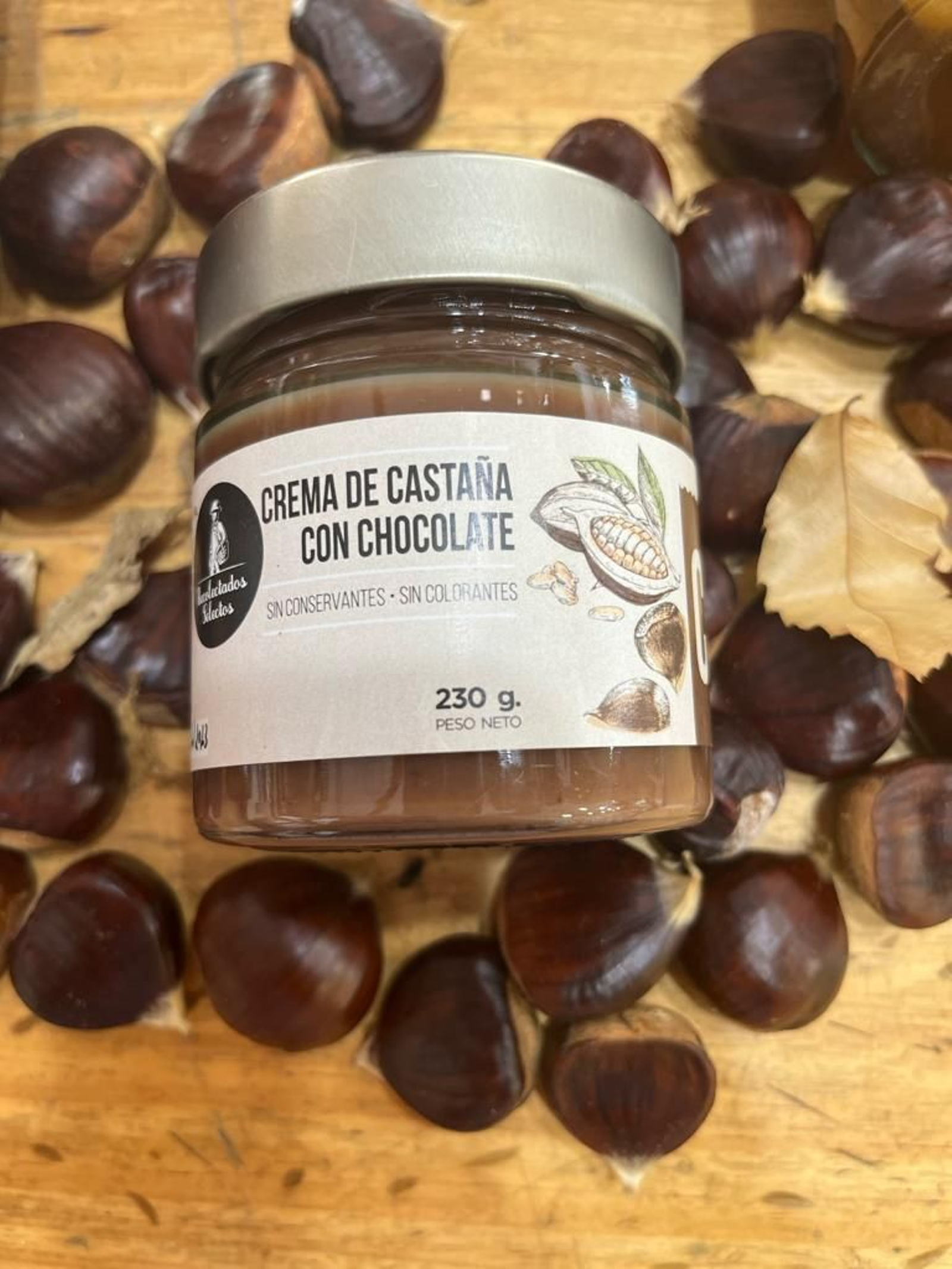 Crema de castaña con chocolate