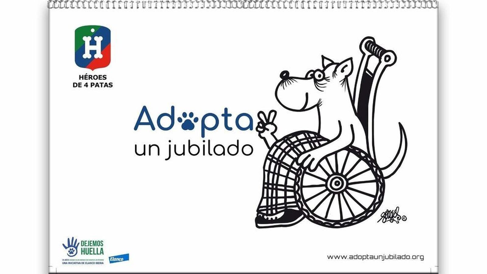 Asociación 'Héroes de 4 patas' lanza su octavo calendario para fomentar la adopción de perros policía jubilados