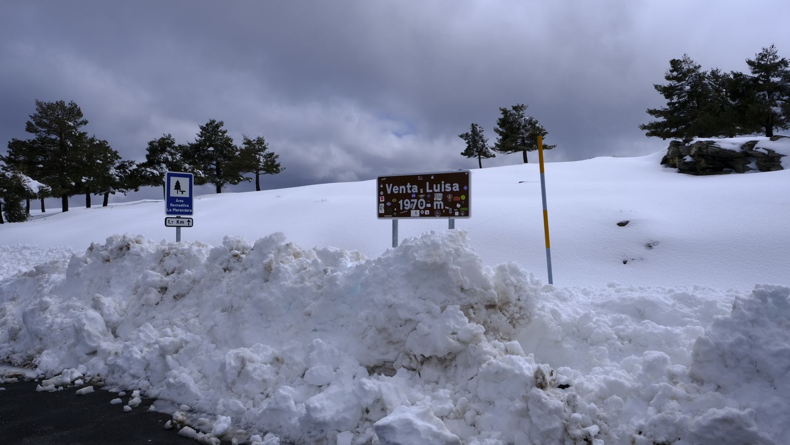Imágenes del temporal de nieve en la provincia de Almería.