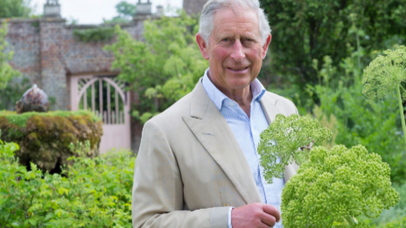 Carlos de Inglaterra, en su huerto ecológico.