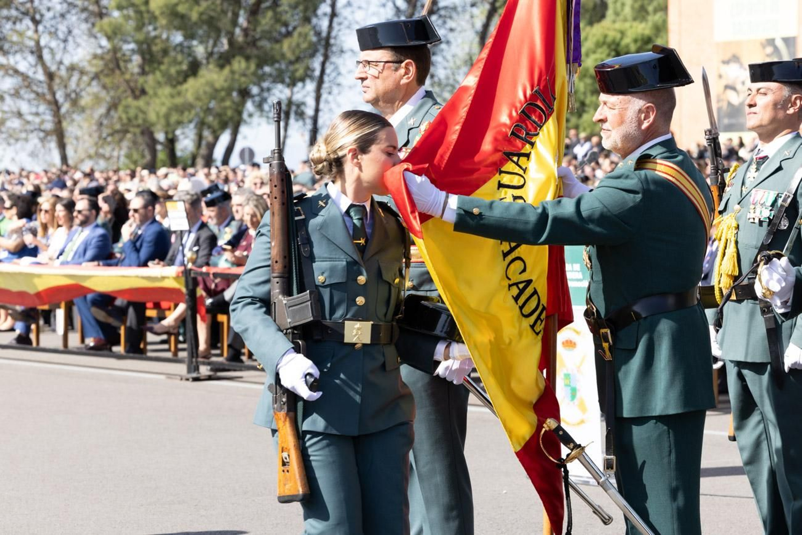 Acto de jura de bandera de la 130ª promoción de guardias civiles de la Academia de Baeza