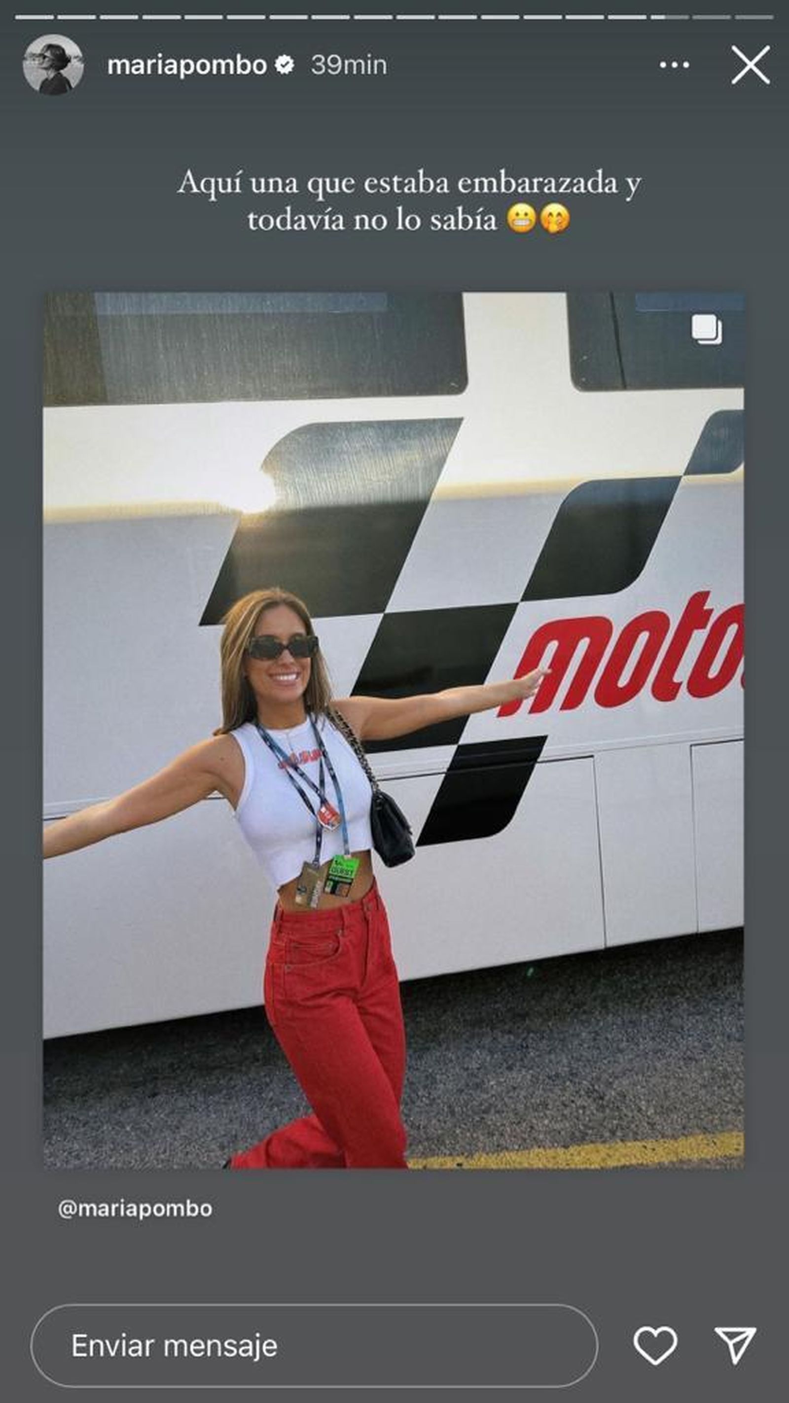 Story de la 'influencer' María Pombo.