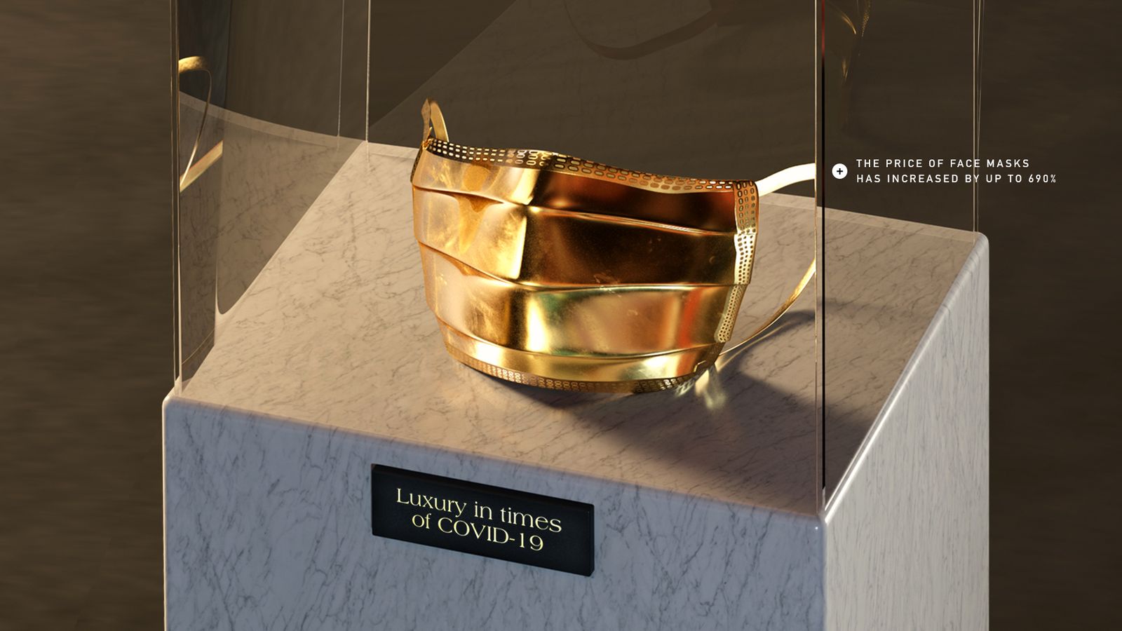 La campaña gráfica 'Luxury in times of Covid-19'.