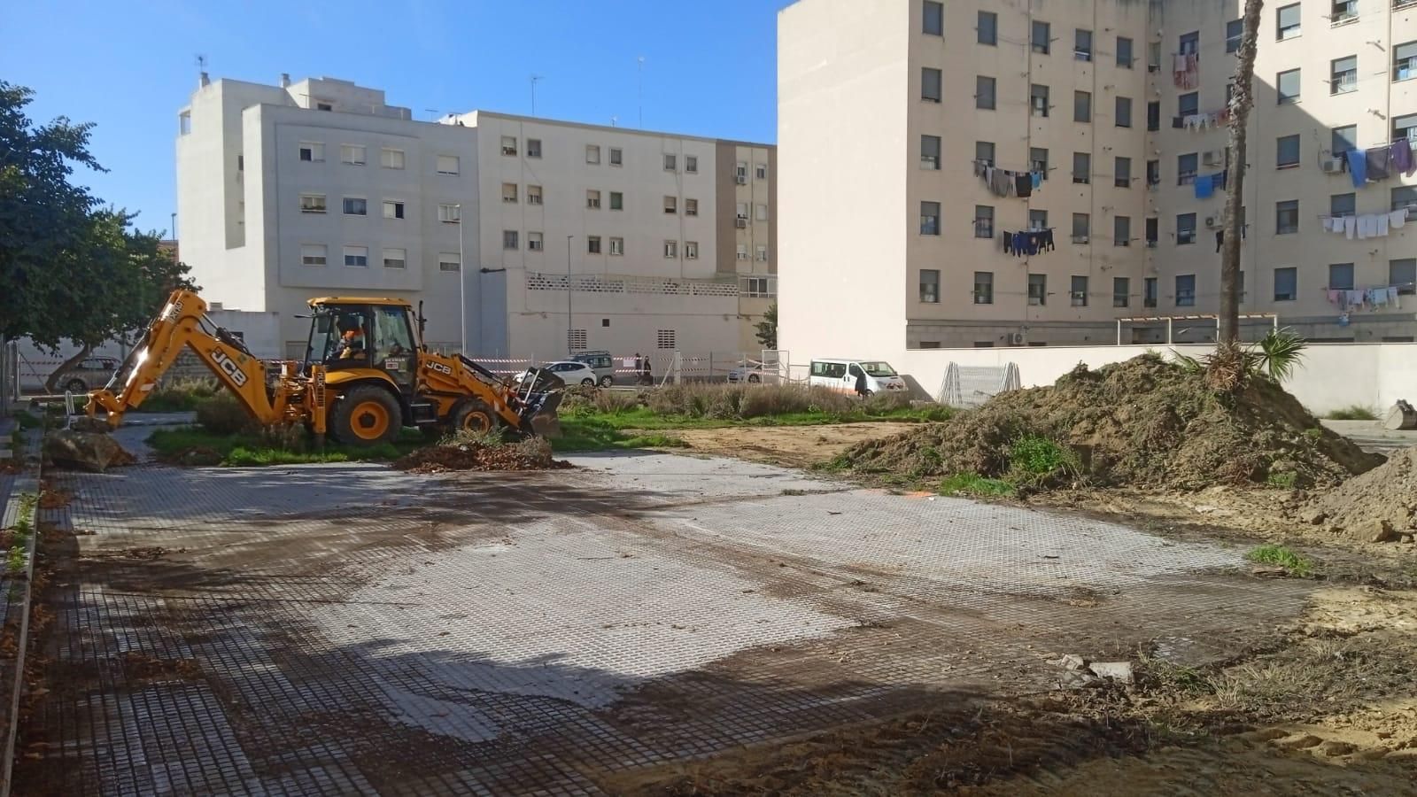 Espacio que ocuparán los pisos en el Cerro del Moro