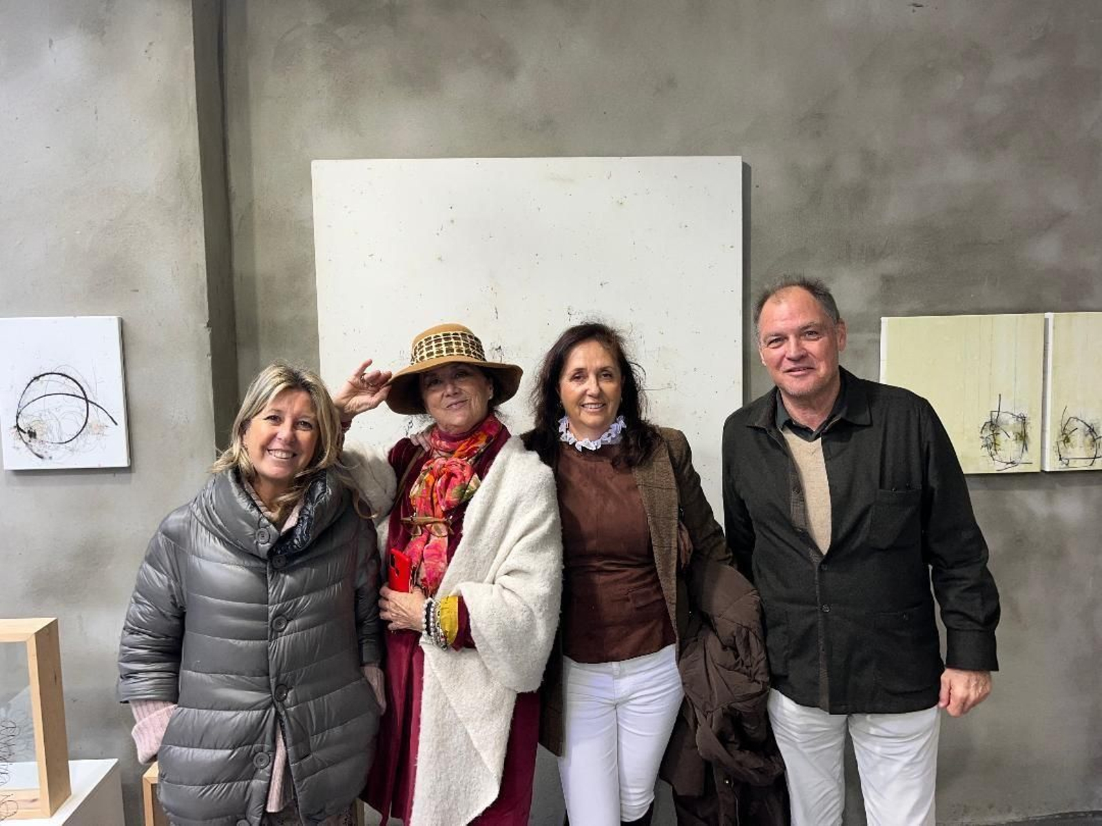 Ninfa Delfín, María José Macpherson, Maribel Poncio y Carlos Gómez.