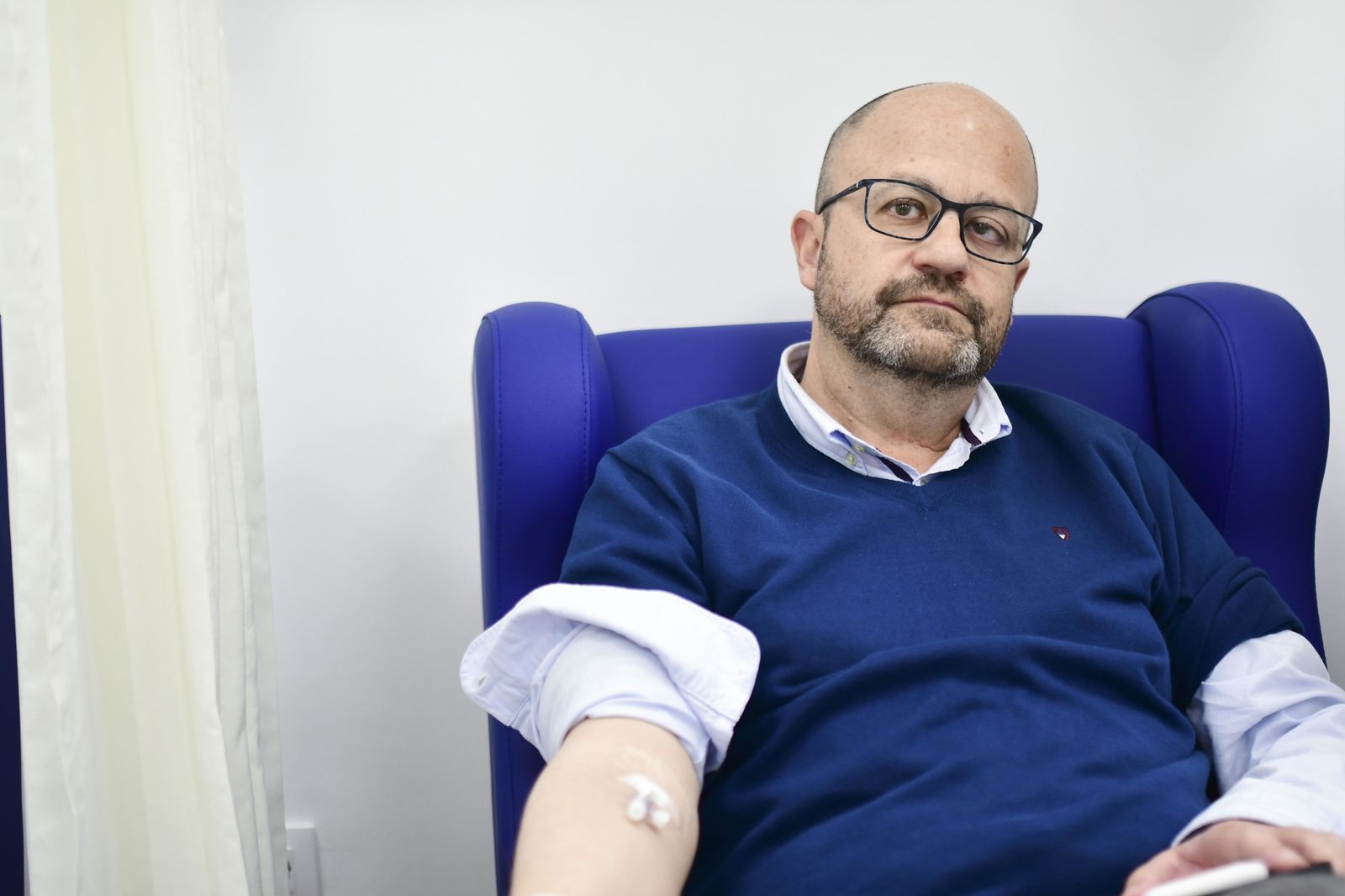 Pedro Caballero, esperando una prueba.