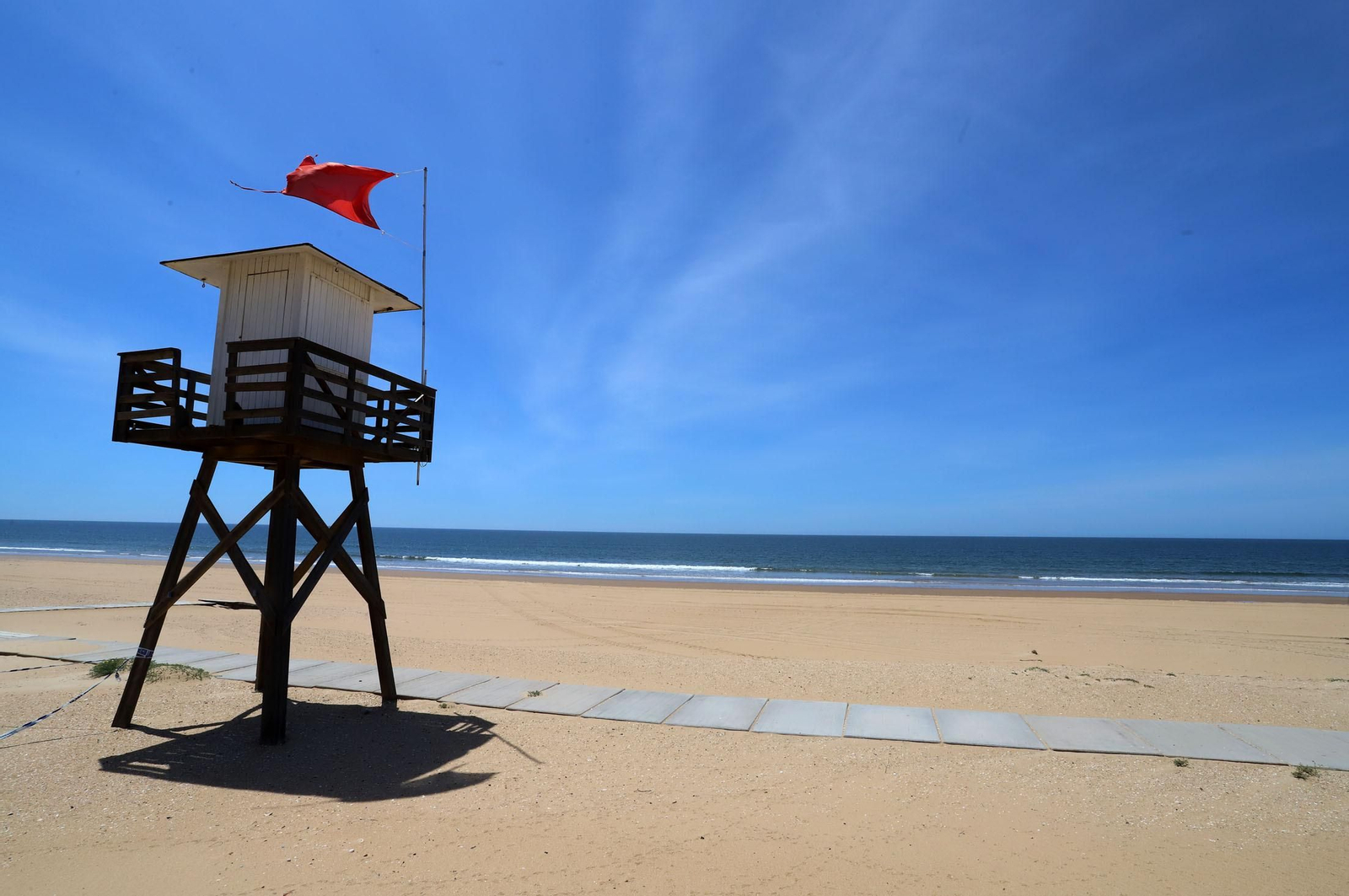 Vista general de la playa de Punta Umbría