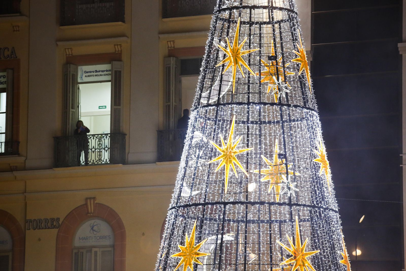 Encendido del alumbrado de Navidad en Málaga