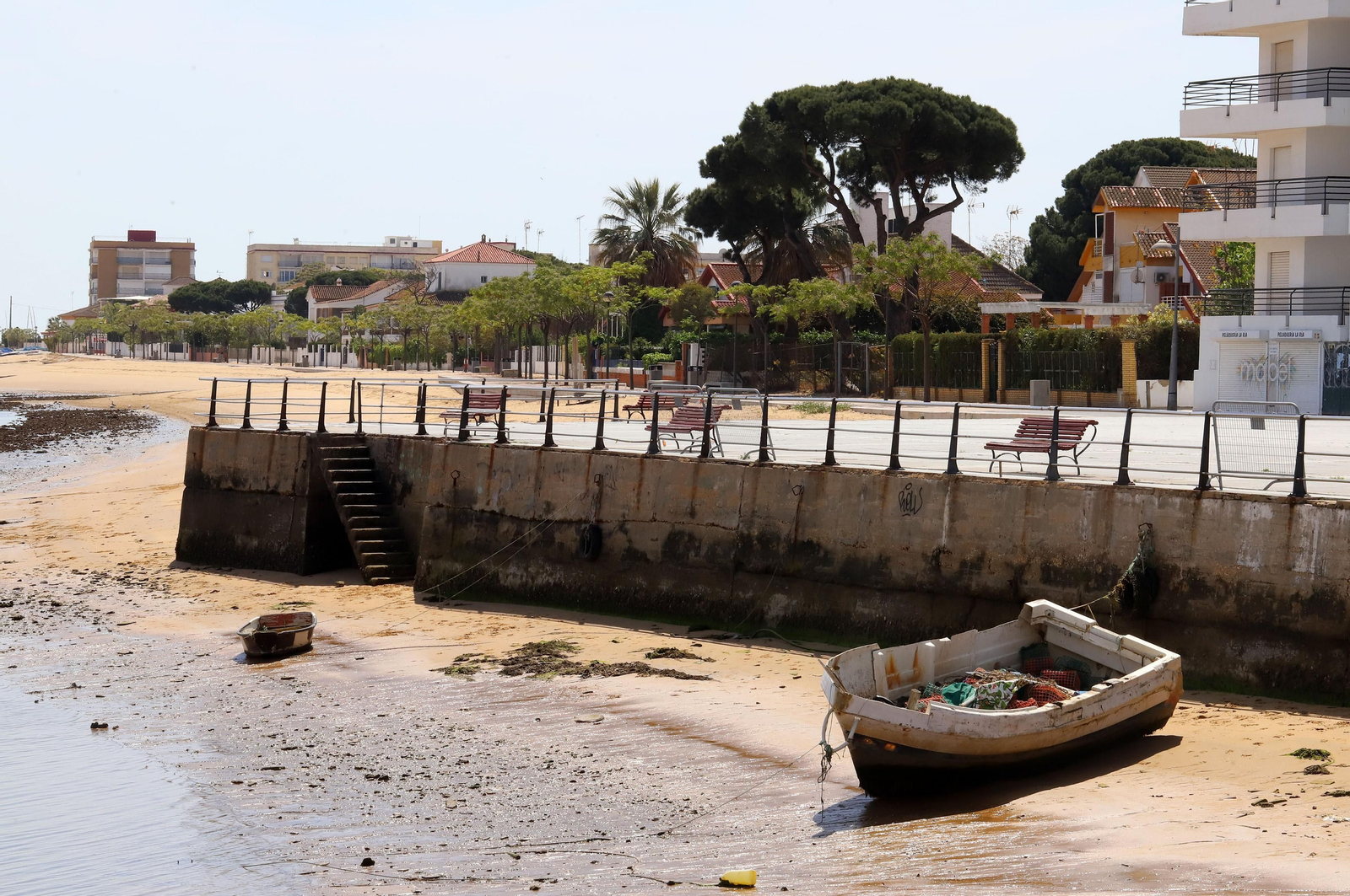 Imágenes del confinamiento en Punta Umbría