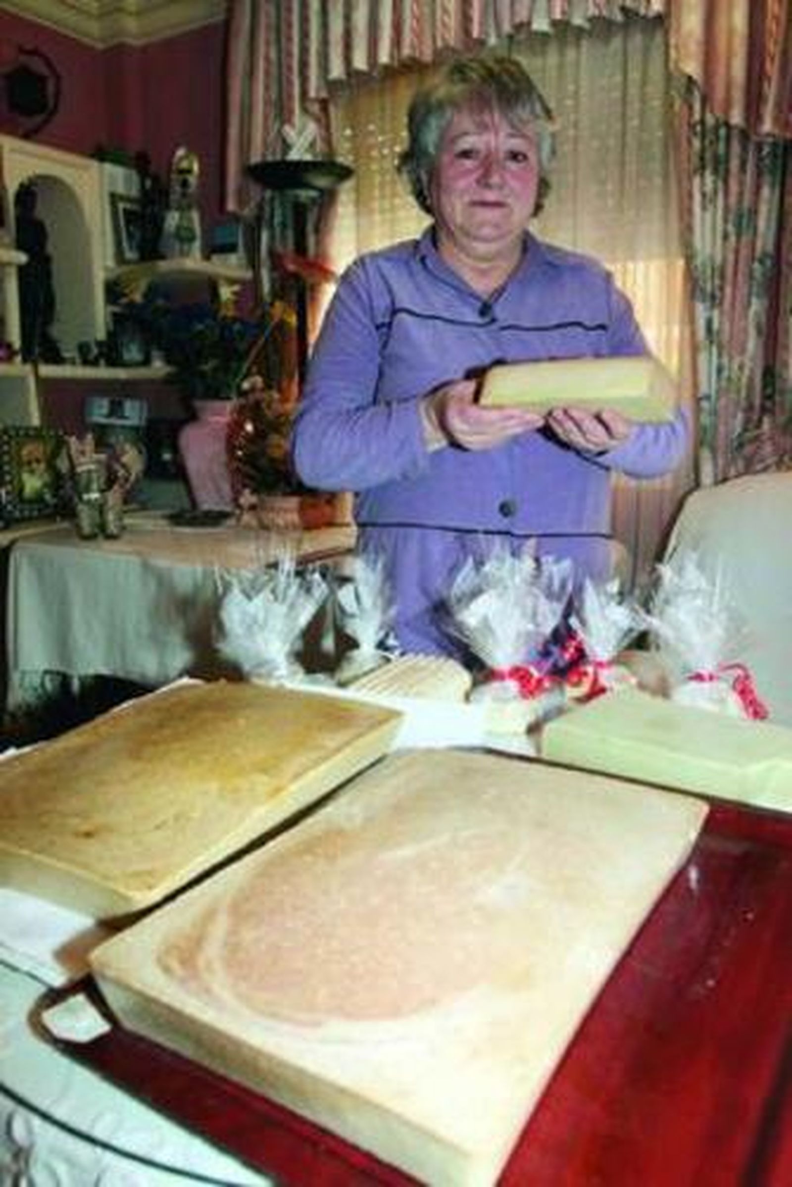 María Dolores, en su casa donde una de sus aficciones es realizar jabones.