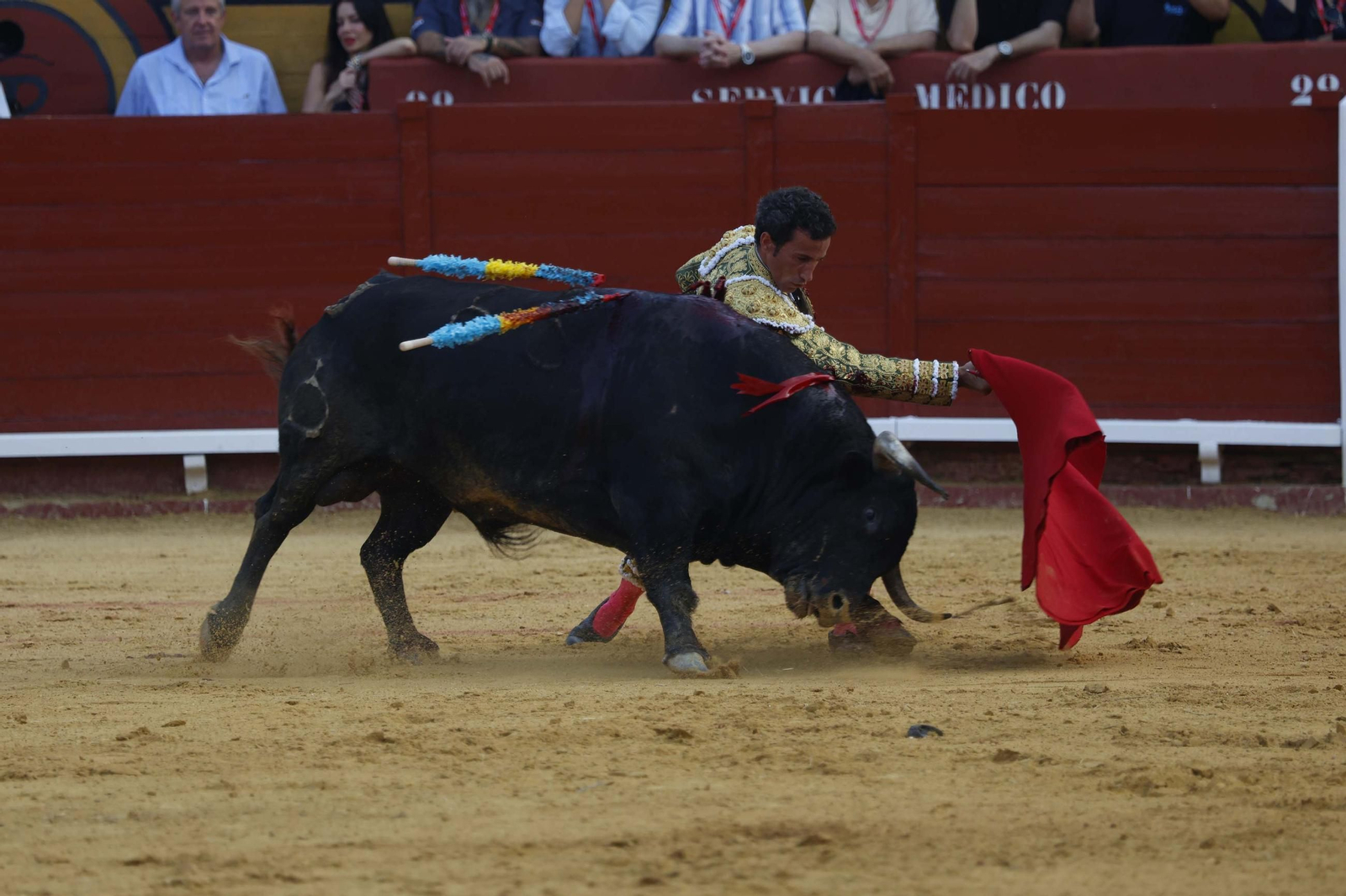 Fotos de la brava corridade La Palmosilla con Emilio de Justo, Borja Jiménez y David de Miranda