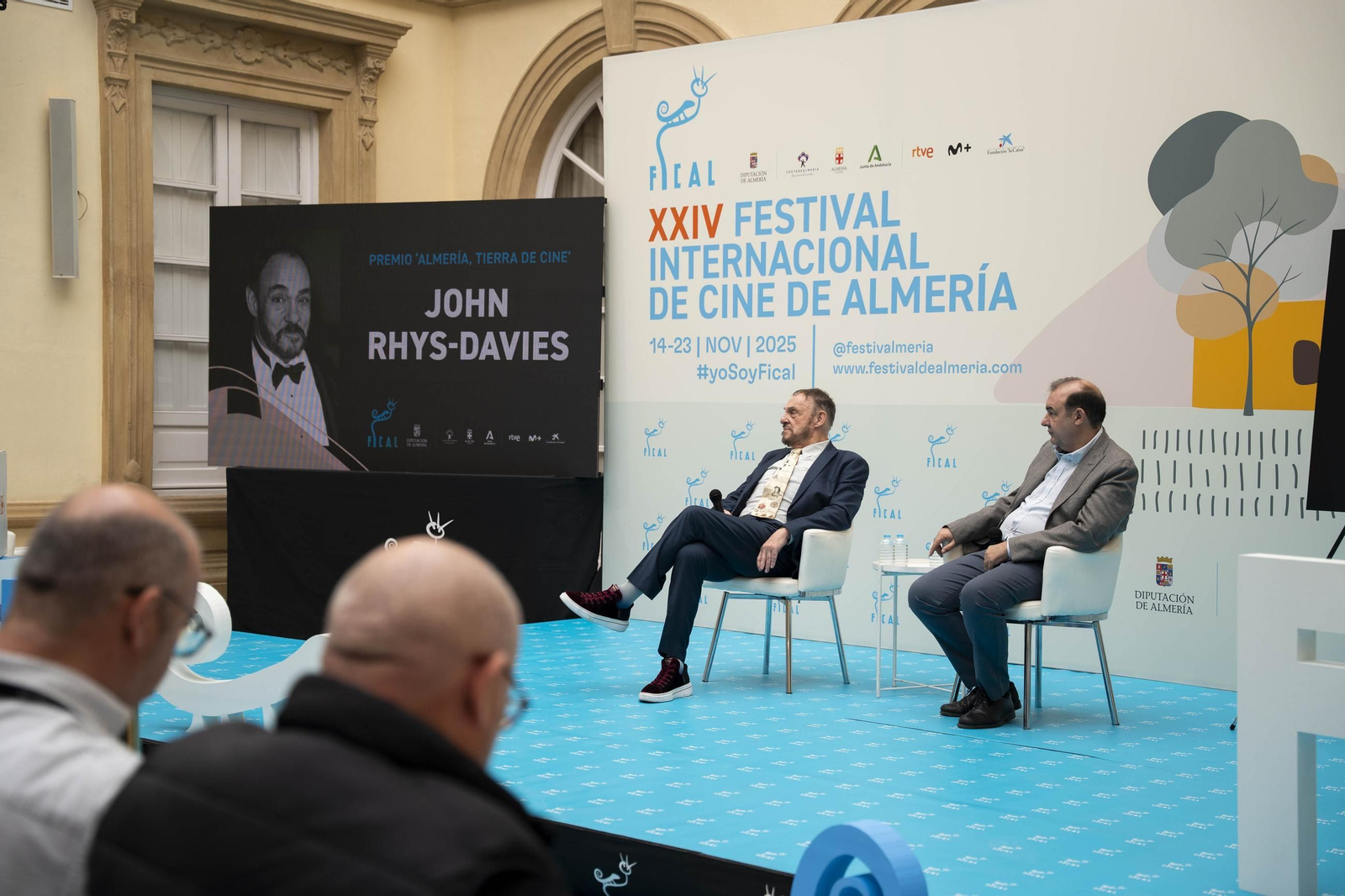 La estrella a JOHN RHYS-DAVIES luce en el paseo de la fama de Almería