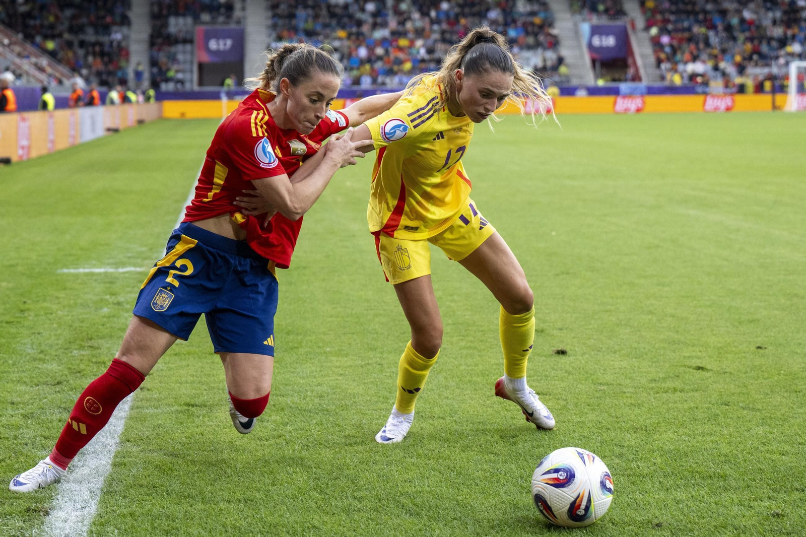 Las fotos de la goleada de España sobre Bélgica en la Eurocopa femenina