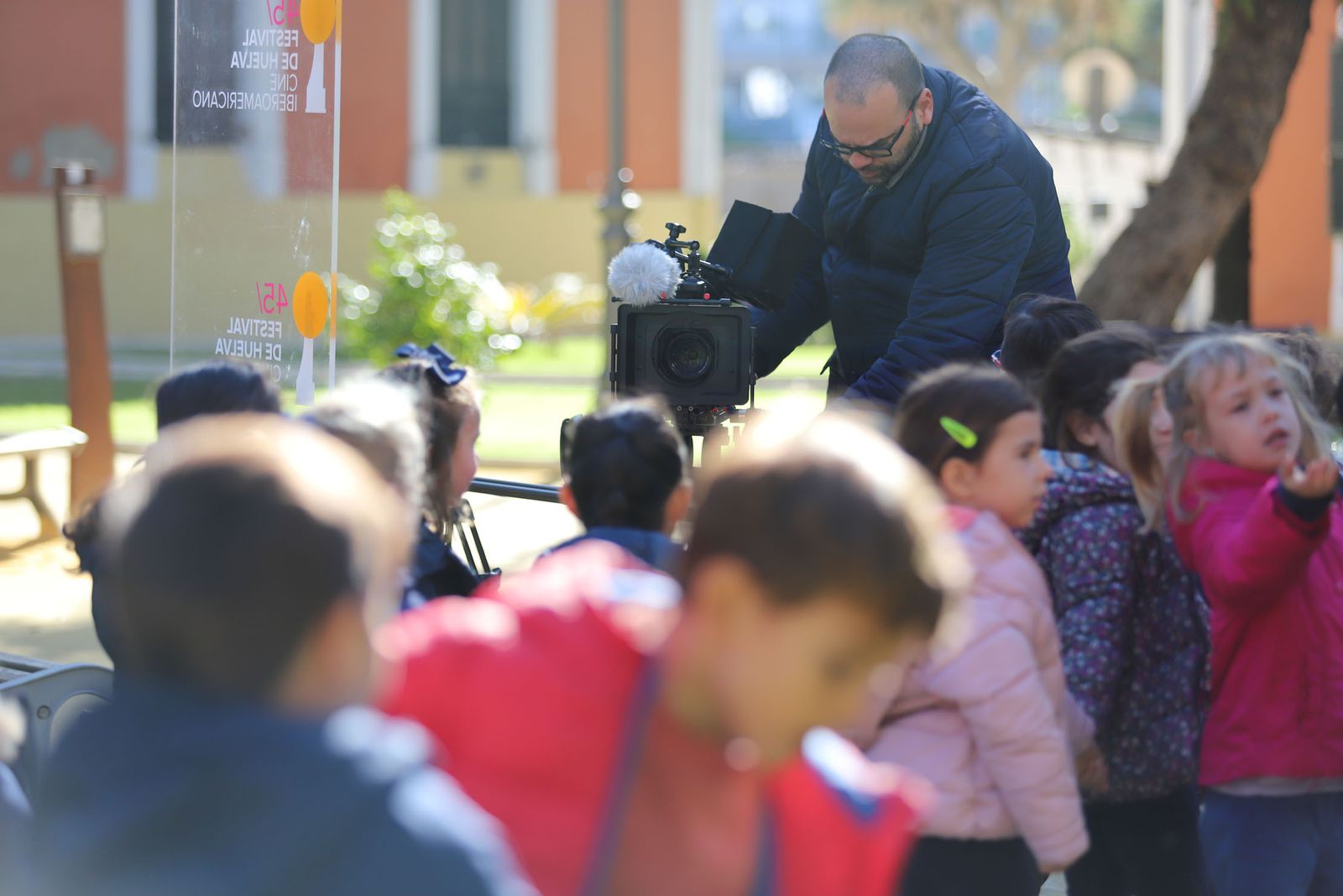 Imágenes de los mas pequeños disfrutando del Festival de Cine Iberoamericano de Huelva