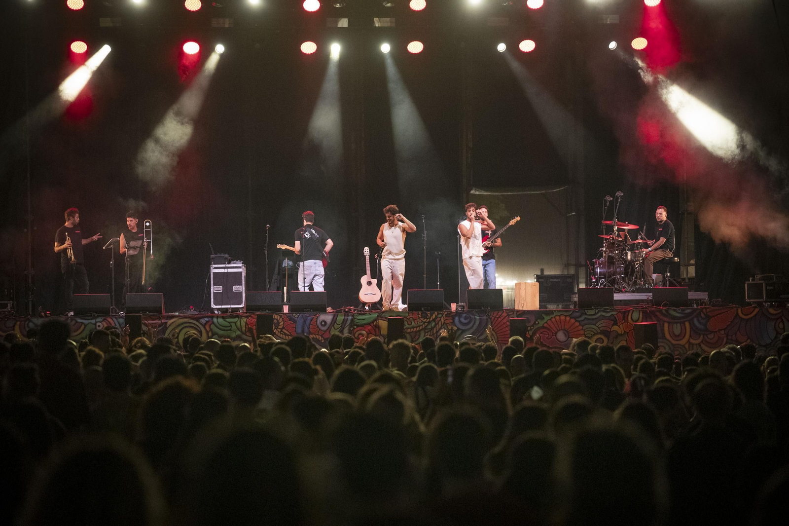 Los Morochos durante su actuación en el Zaidín Rock