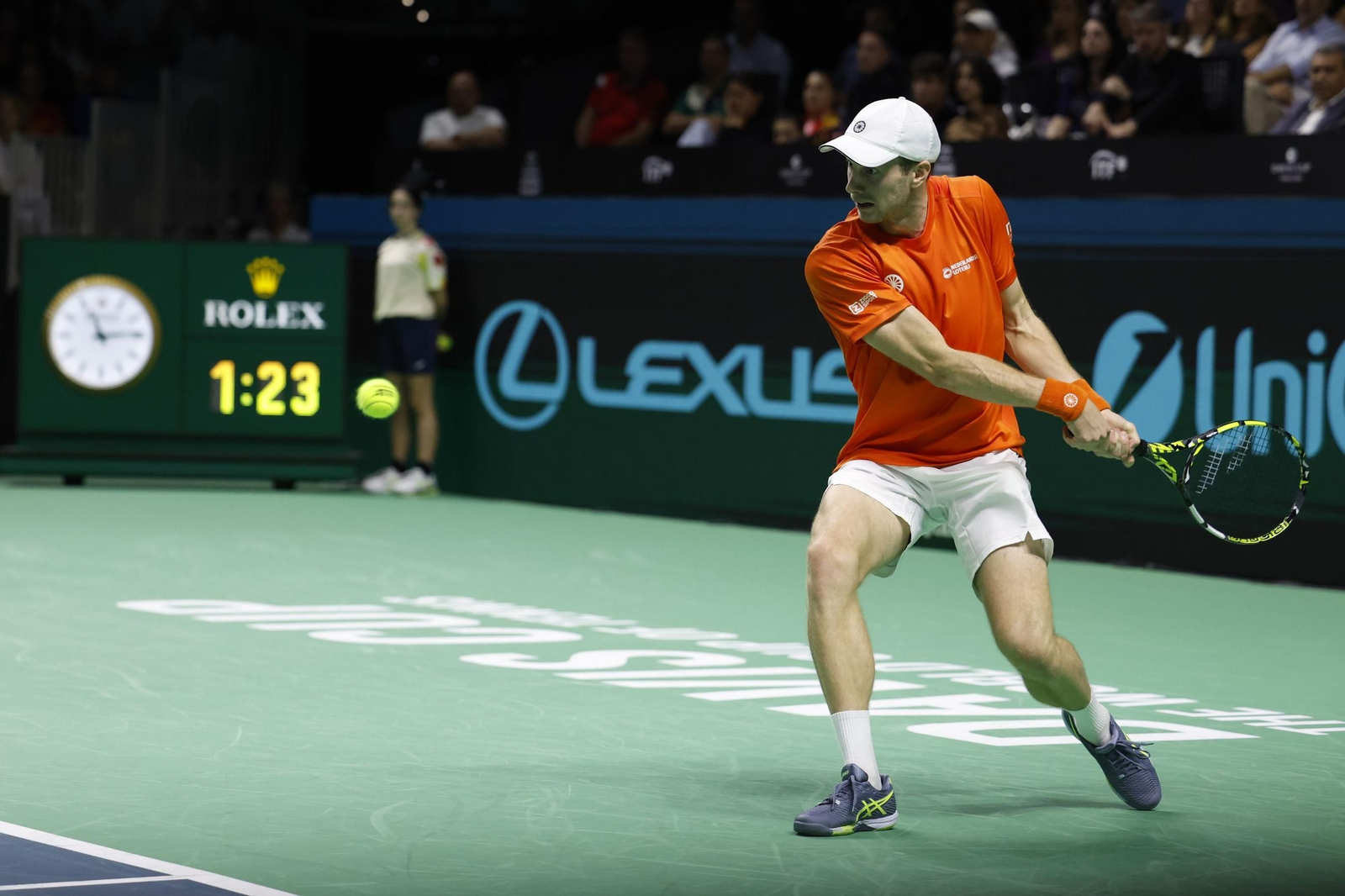 Las fotos de la derrota de España en el dobles ante Países Bajos