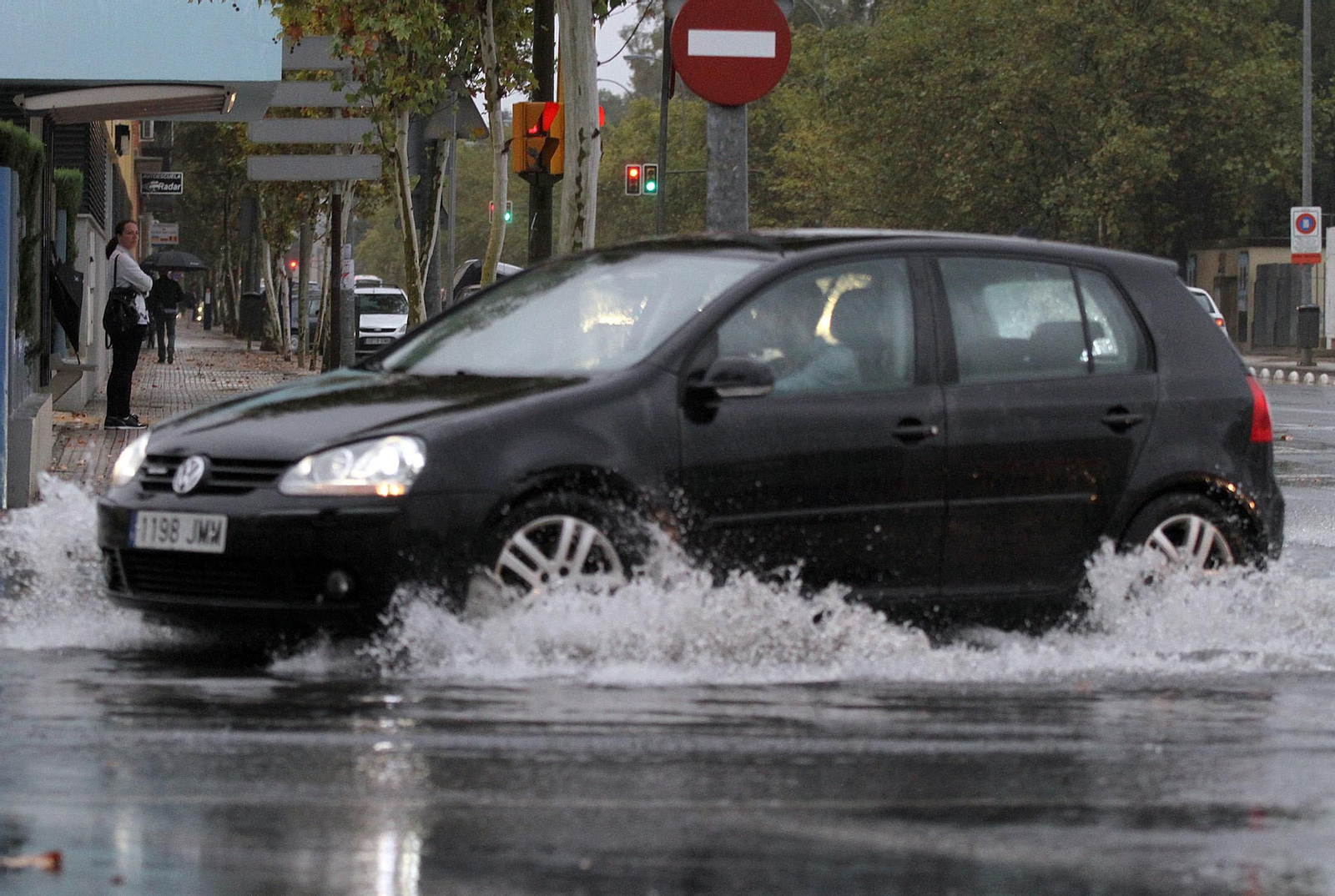 Imágenes del temporal de lluvia en Huelva.