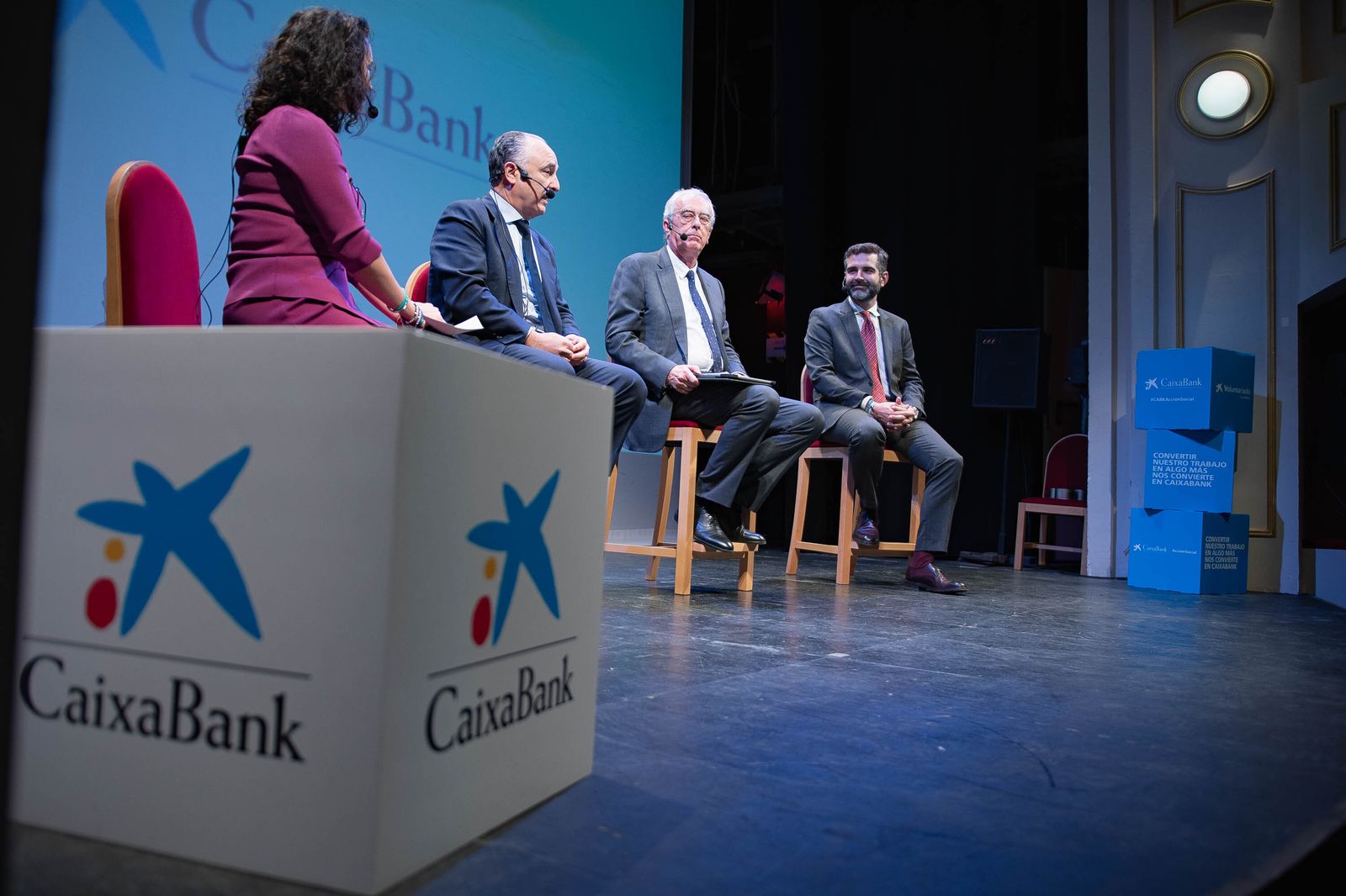 Jornadas de la Caixa celebradas en el Teatro Apolo en la capital.