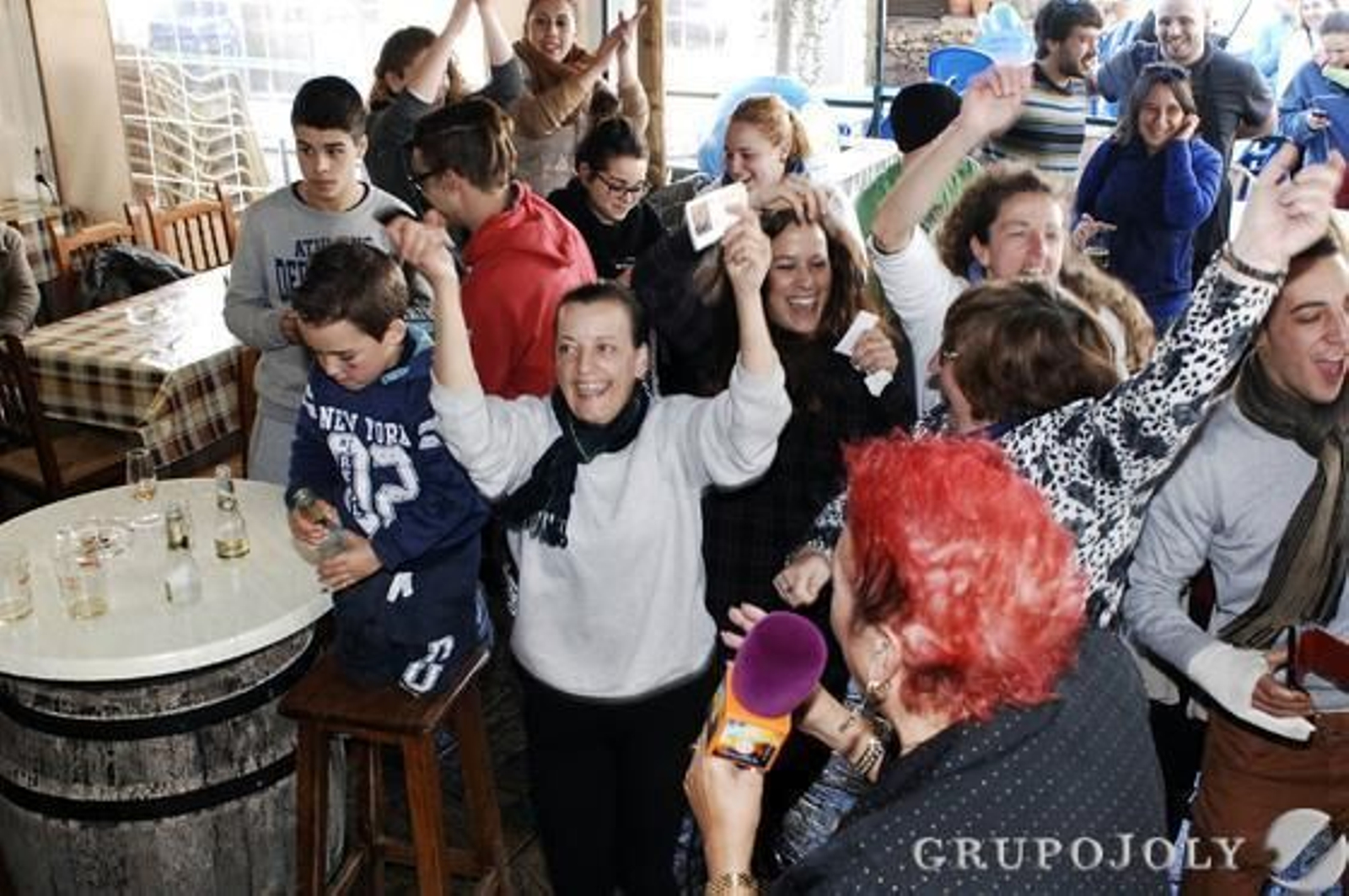 El Bosque festejó por todo lo alto el Gordo. 

Foto: Ramón Aguilar