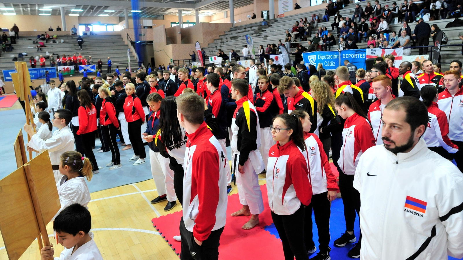 Campeonato de kárate celebrado en San Fernando, en una imagen de archivo.