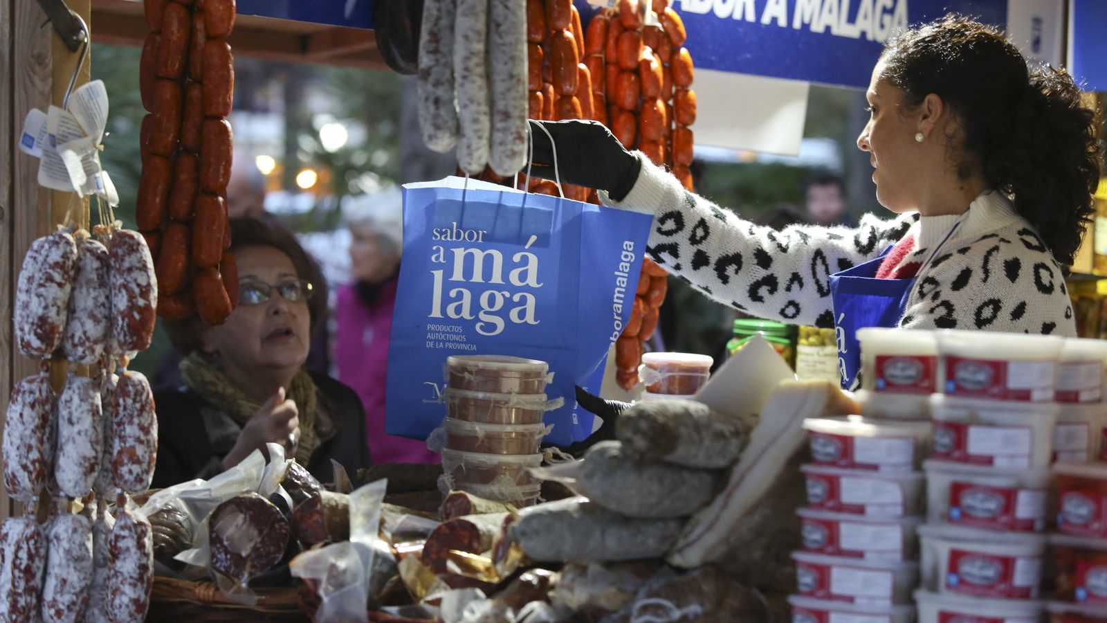 Uno de los puestos de la Gran Feria Sabor a Málaga.