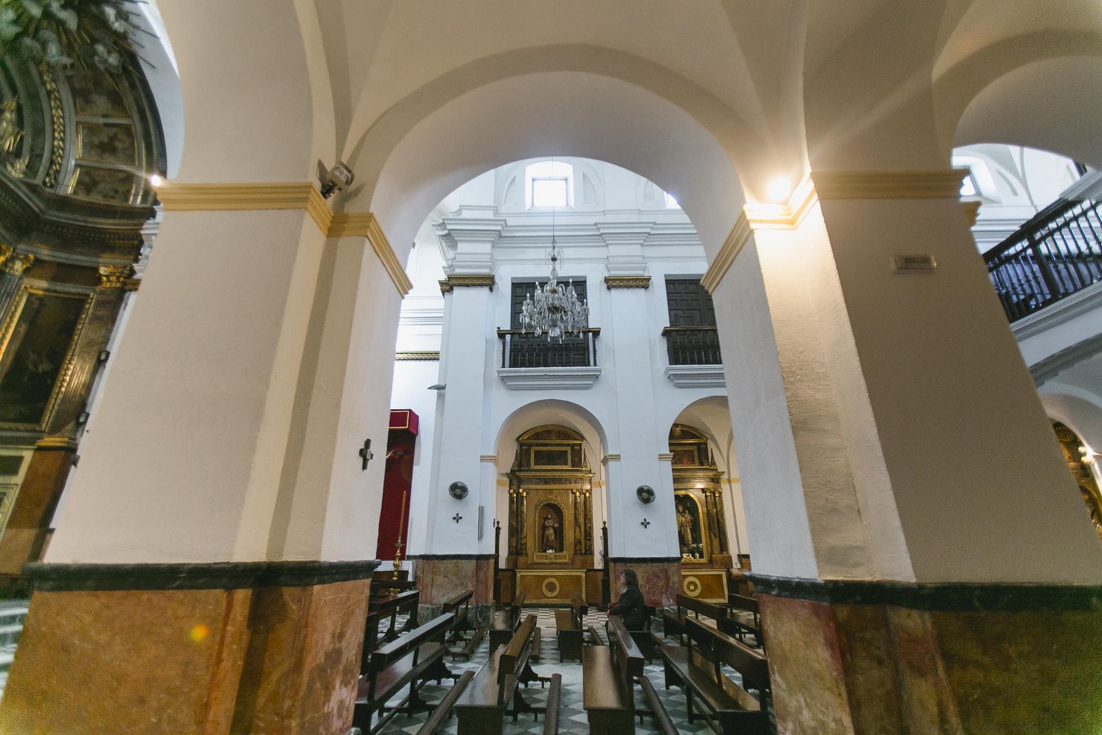 Vista del interior de la iglesia de San Agustín.
