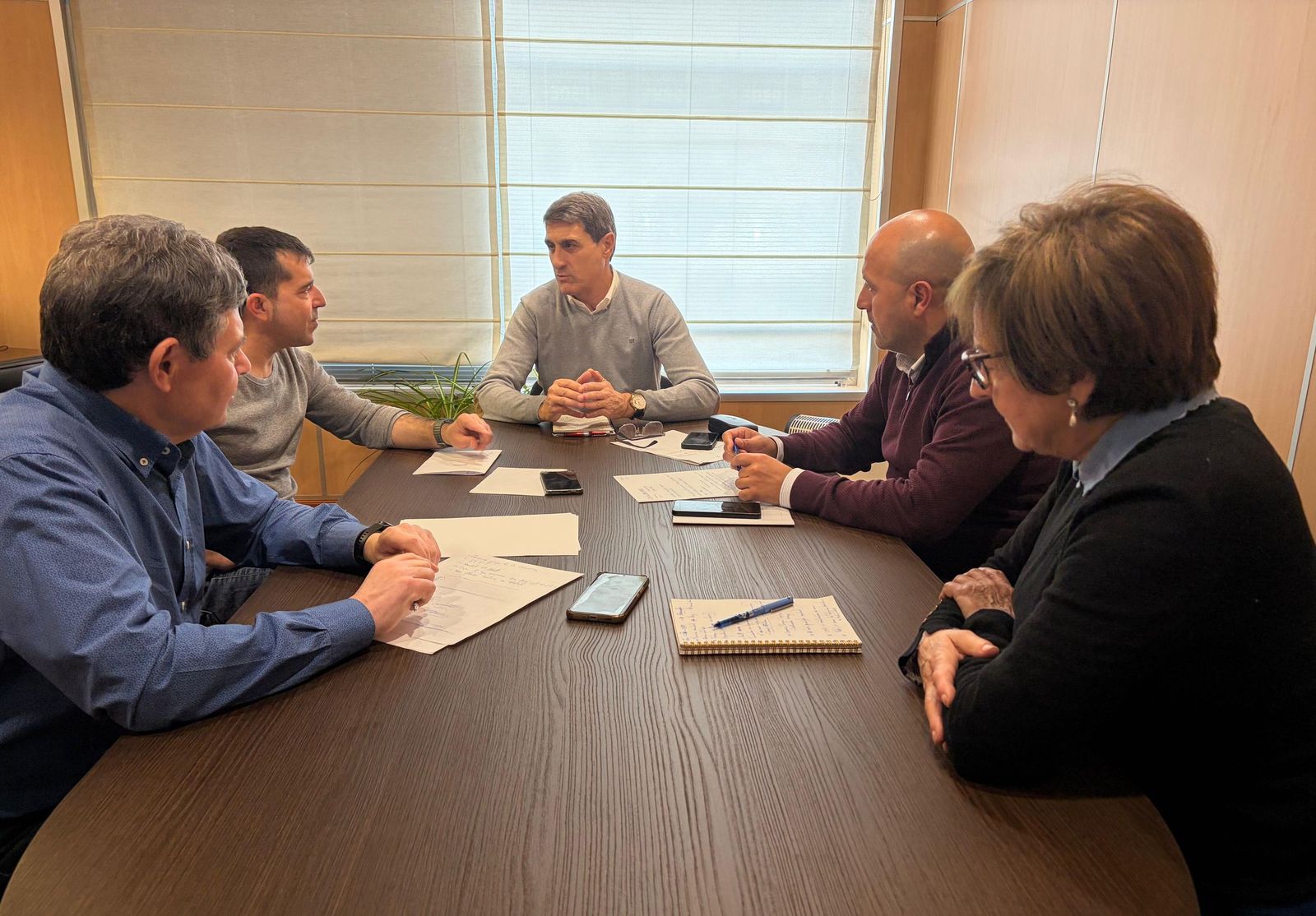 Un momento de la ruenión.