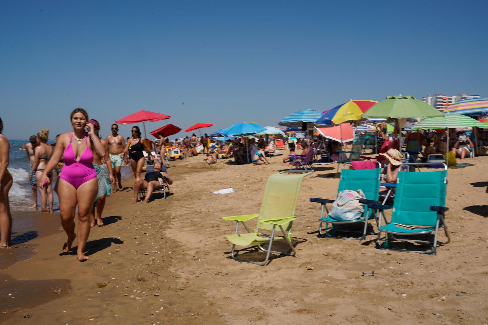 Imágenes de las playas de Huelva el sábado 17 de agosto