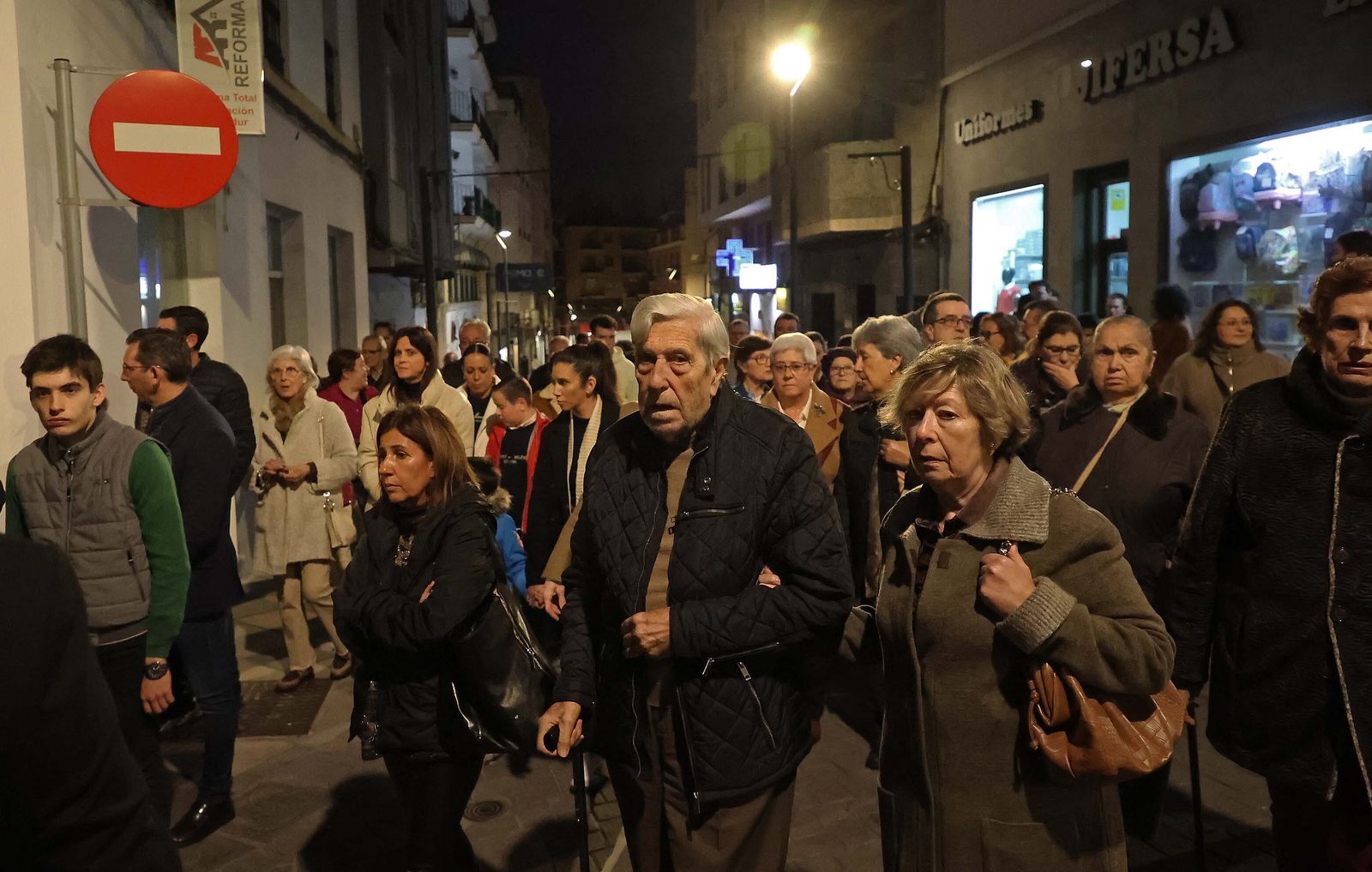 Imágenes del Vía Crucis oficial del Consejo Local de Hermandades y Cofradías de Algeciras