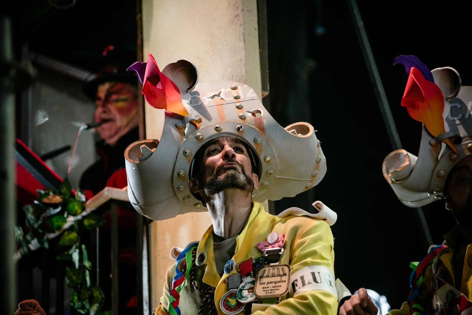 El pregón  y la quema del dios Momo en imágenes