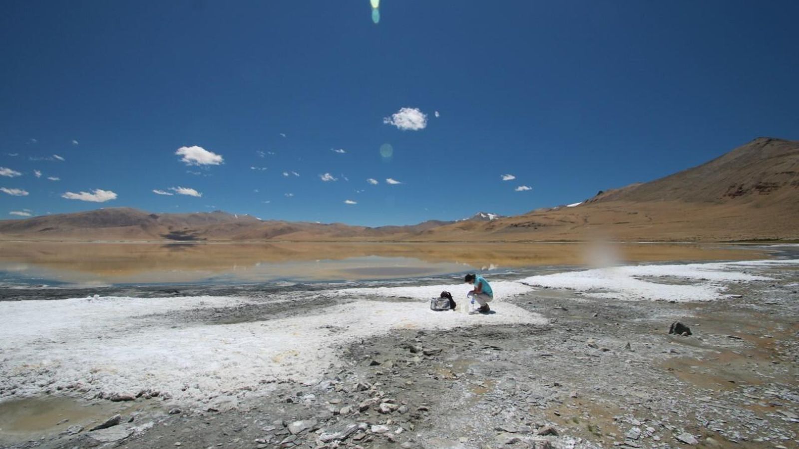 El malagueño en el Himalaya, realizando una de las pruebas del Habit.