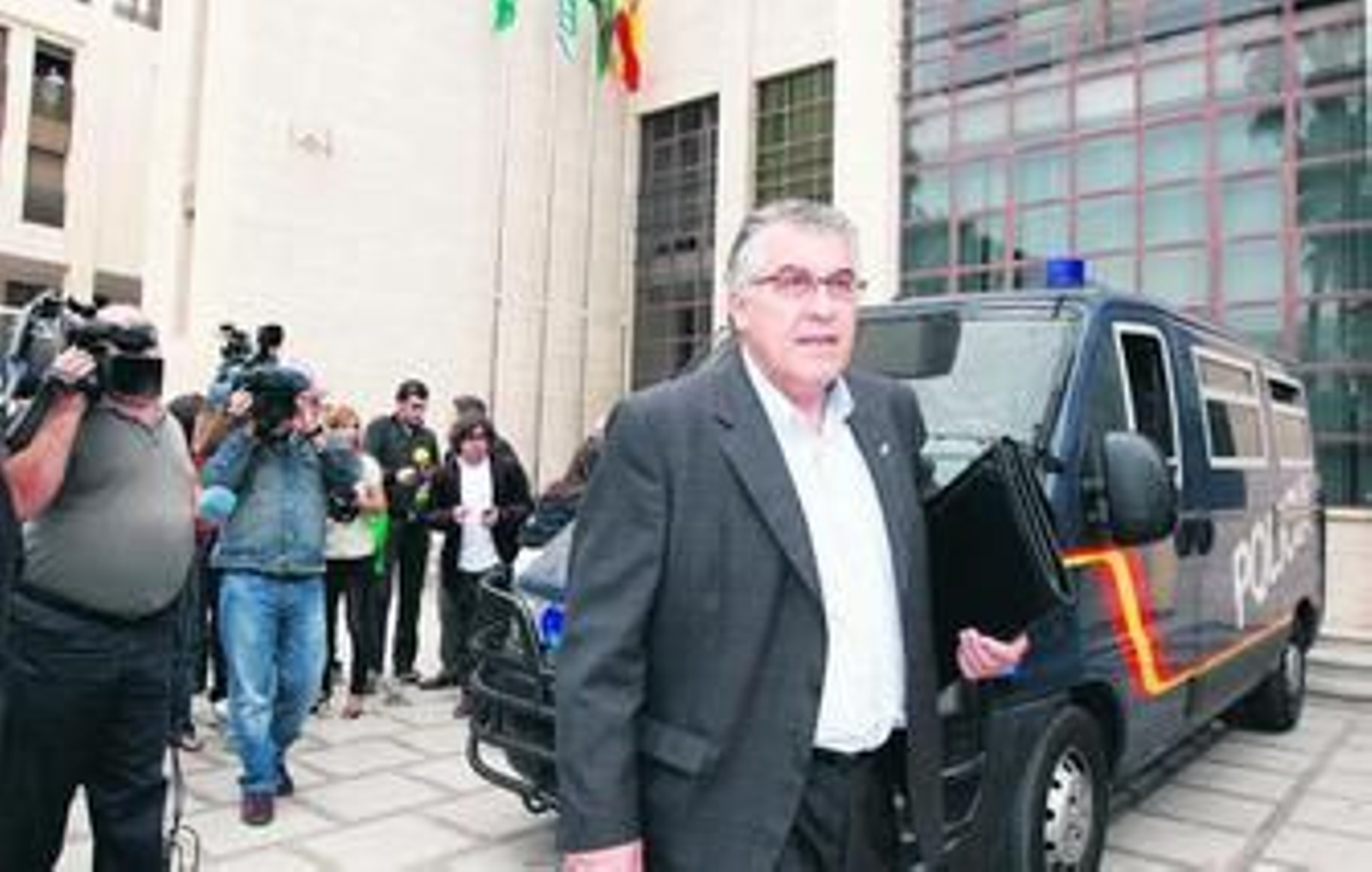 Ignacio Berenguel, concejal de Obras Públicas, a su salida del Ayuntamiento.