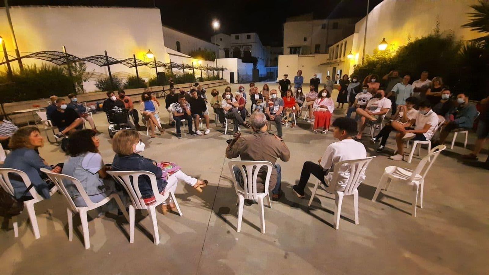 Coloquio con Benito Zambrano y Jaime López tras la proyección de la película.