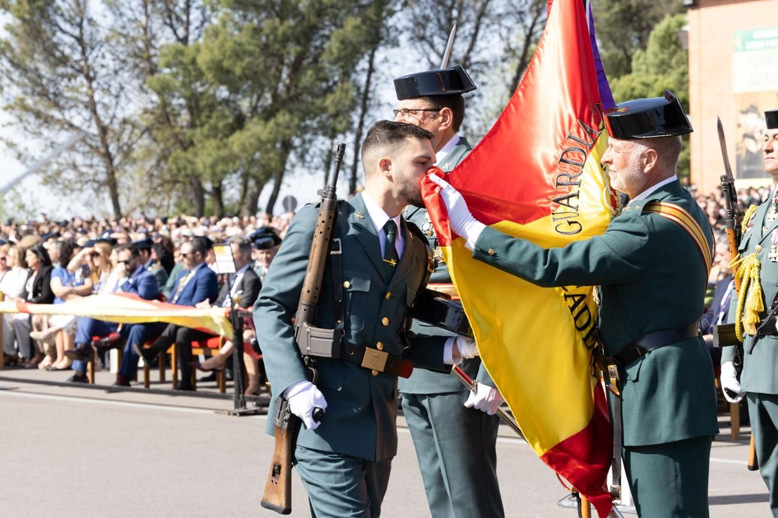 Acto de jura de bandera de la 130ª promoción de guardias civiles de la Academia de Baeza