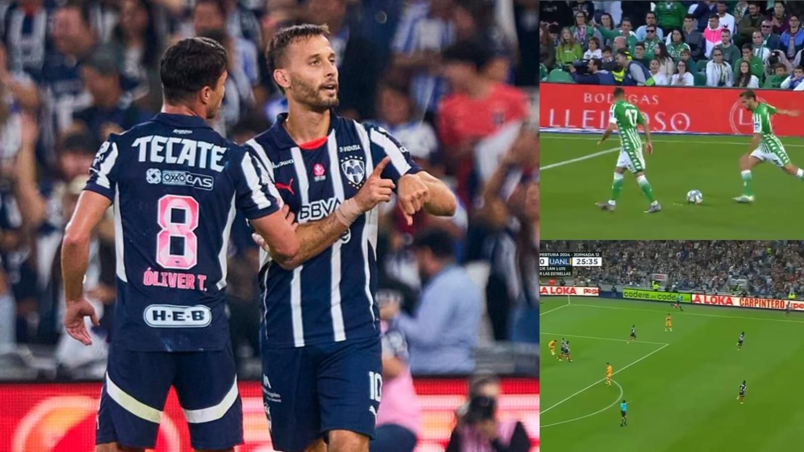 Canales celebrando su gol con Monterrey en la madrugada de este domingo Canales celebrando su gol con Monterrey en la madrugada de este domingo