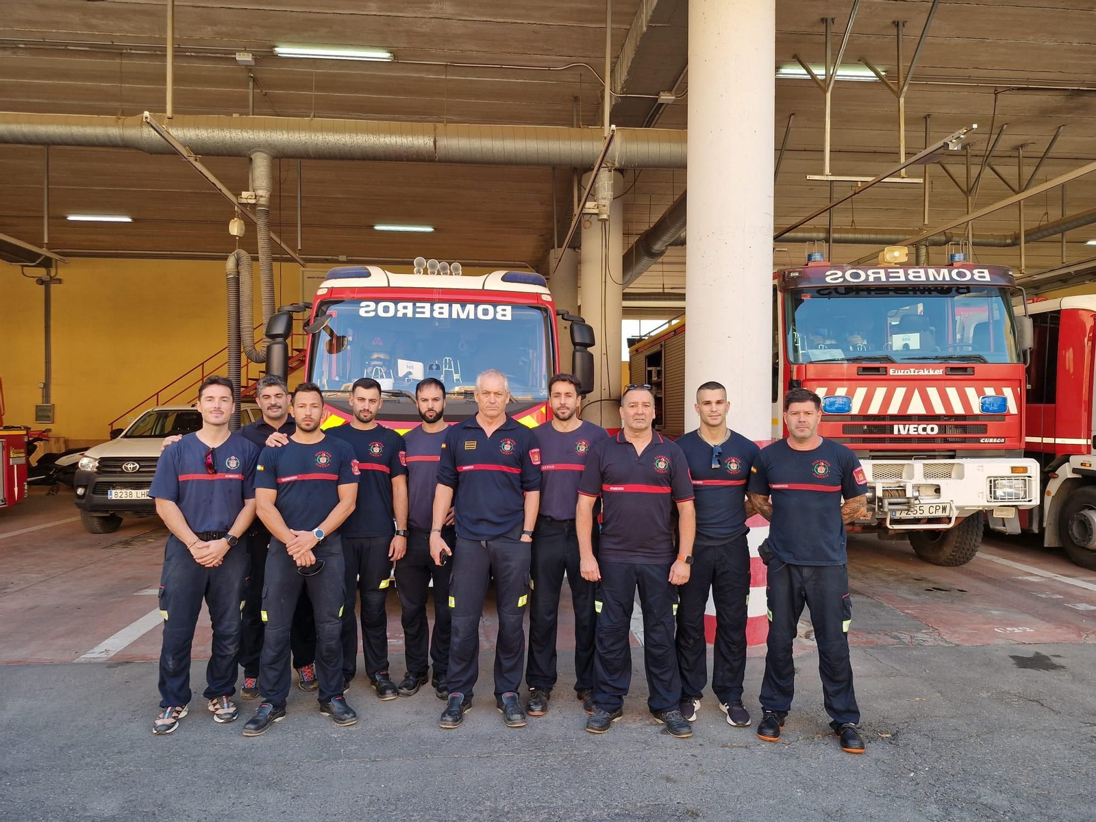 Equipo de bomberos desplazado a Valencia