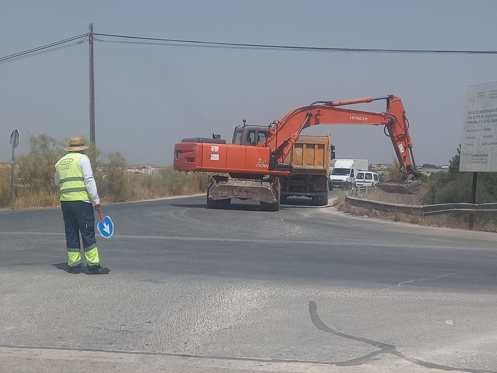 Obras de mejora de los accesos al polígono industrial San Pancracio de Puente Genil.