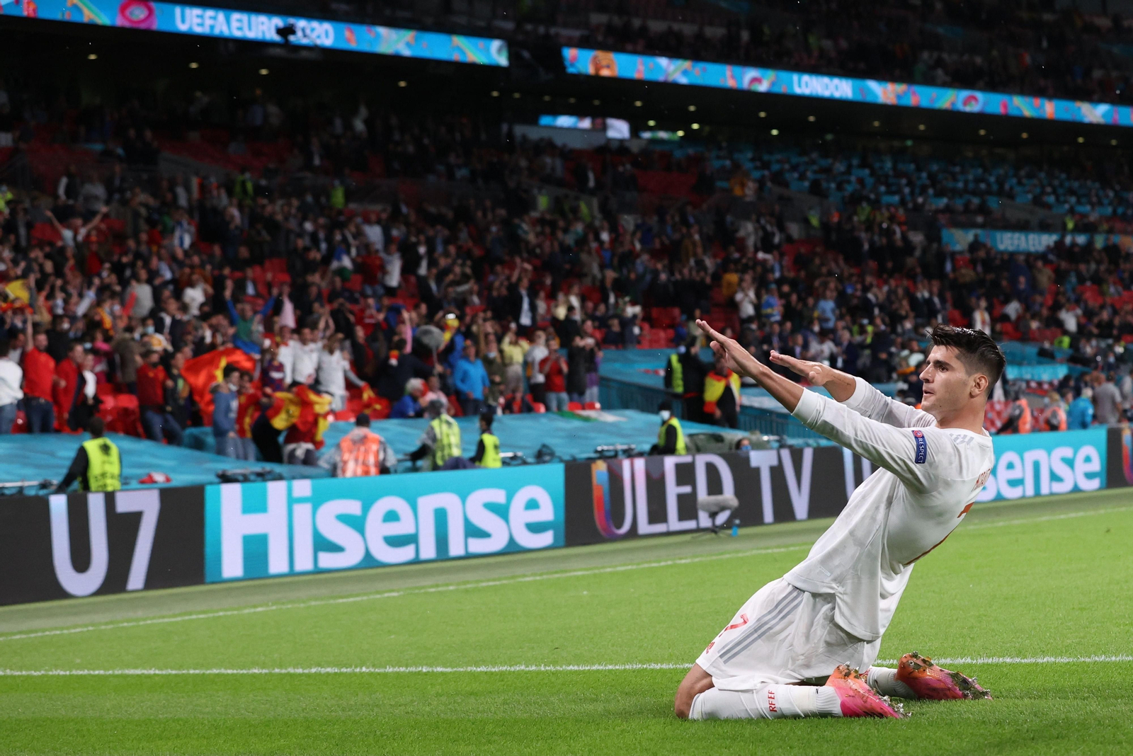 Las imágenes de la semifinal Italia-España de Eurocopa