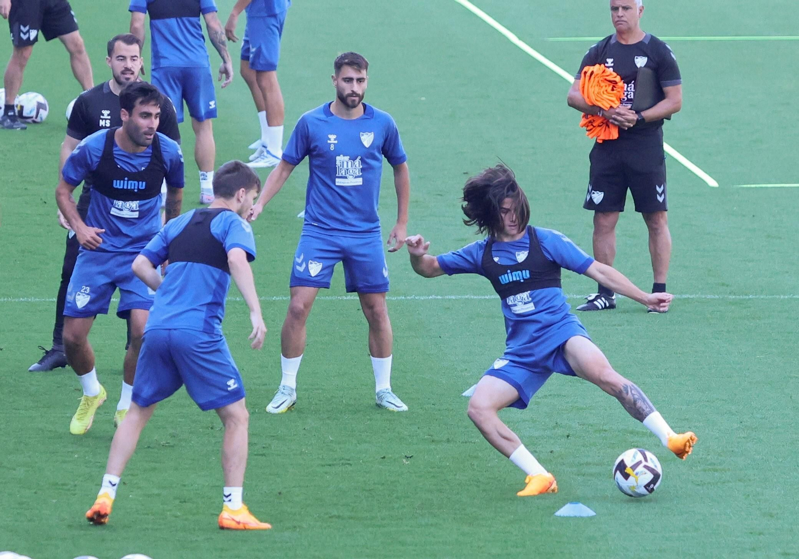 Las imágenes del entrenamiento del Málaga