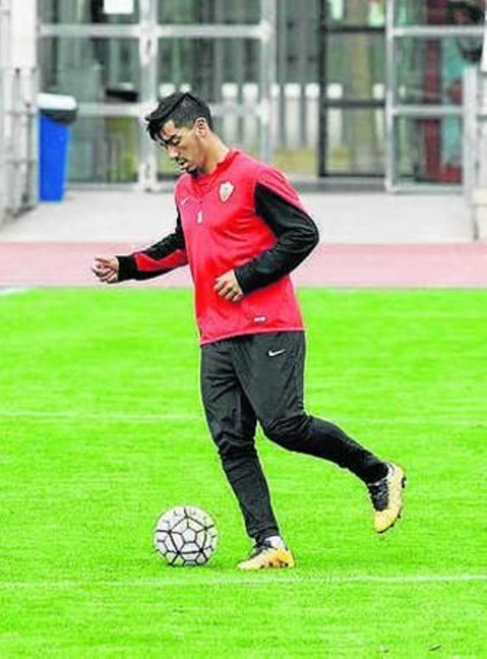 Lolo Reyes, ayer en el anexo.