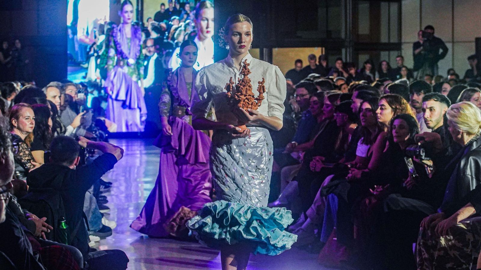 Accitana fue una de las colecciones más vistosas y destacadas del desfile al hacerle un tributo a la localidad de Guadix.