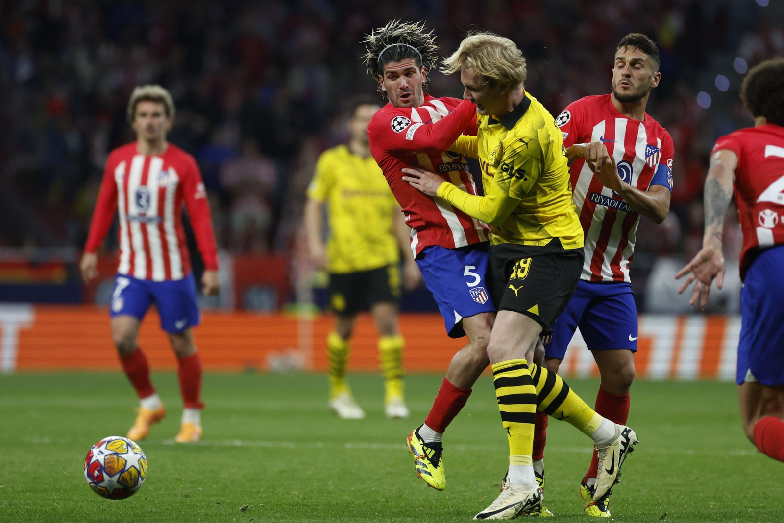 El Atlético de Madrid - Borussia Dortmund, en fotos
