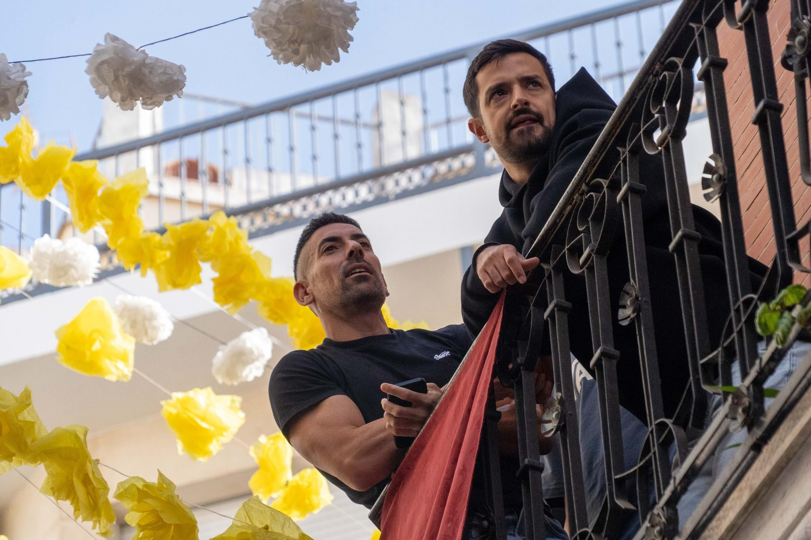 Imágenes del traslado de la Virgen de La Bella hasta el Muelle de Levante este domingo